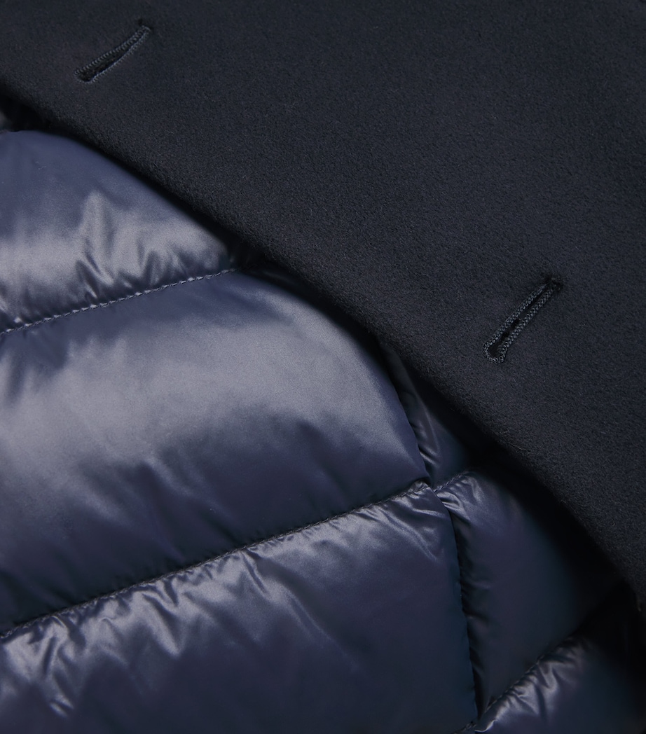 Wool Removable-Bib Coat NAVY A Image 5