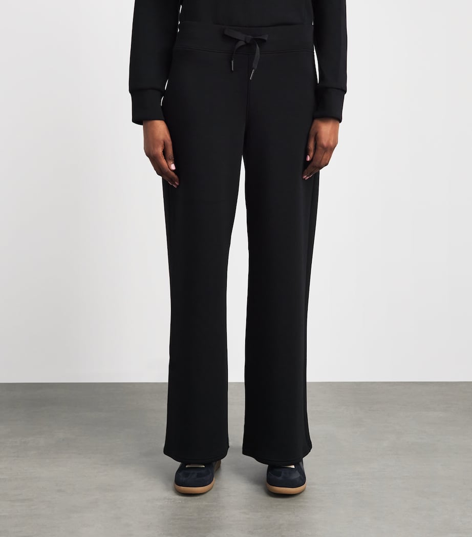 SPANX Womens SPANX AirEssentials Wide-Leg Sweatpants Very Black Image 4