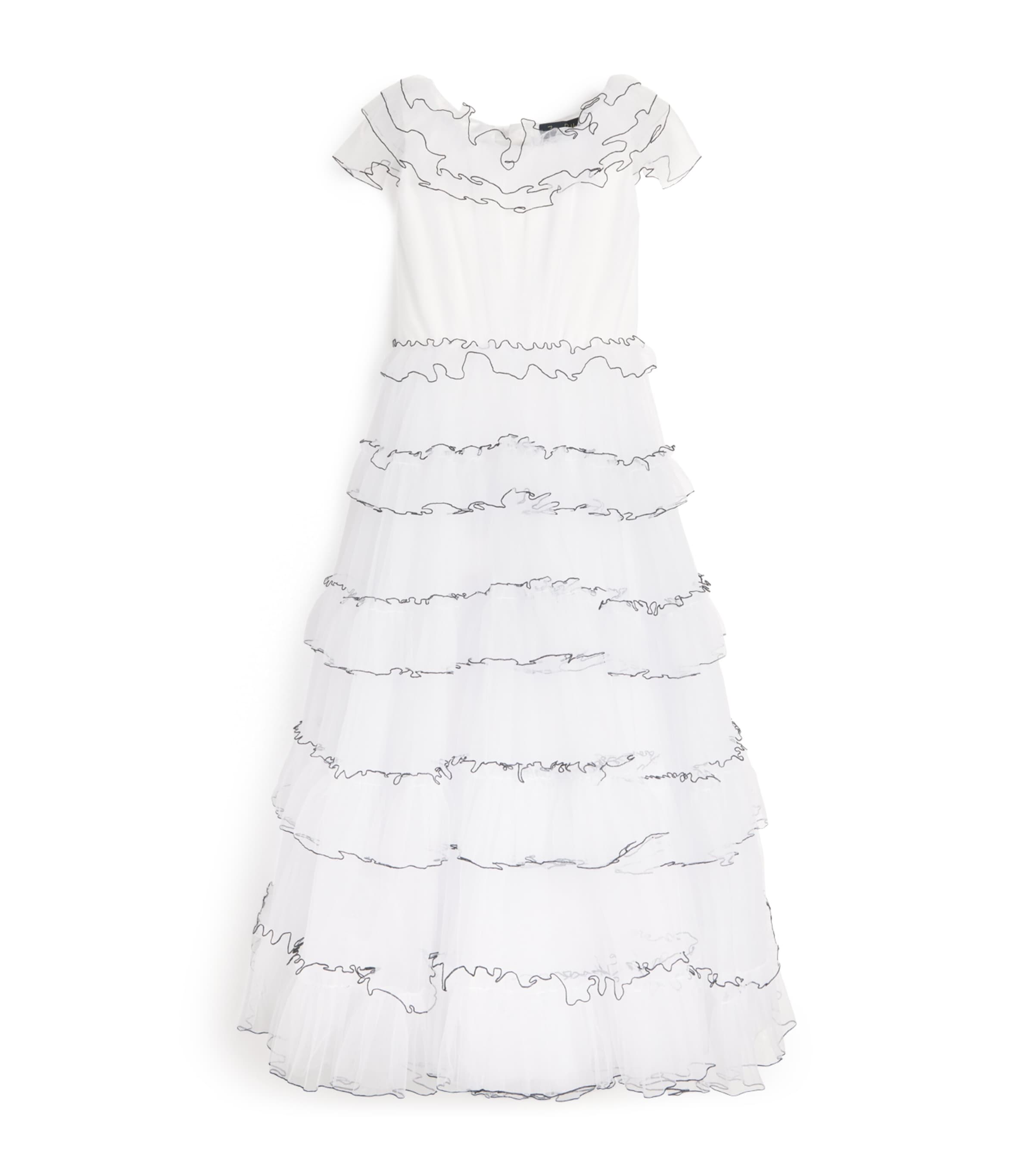 Tulle Harlow Dress (6-14 Years) 7 WHITE Image 1