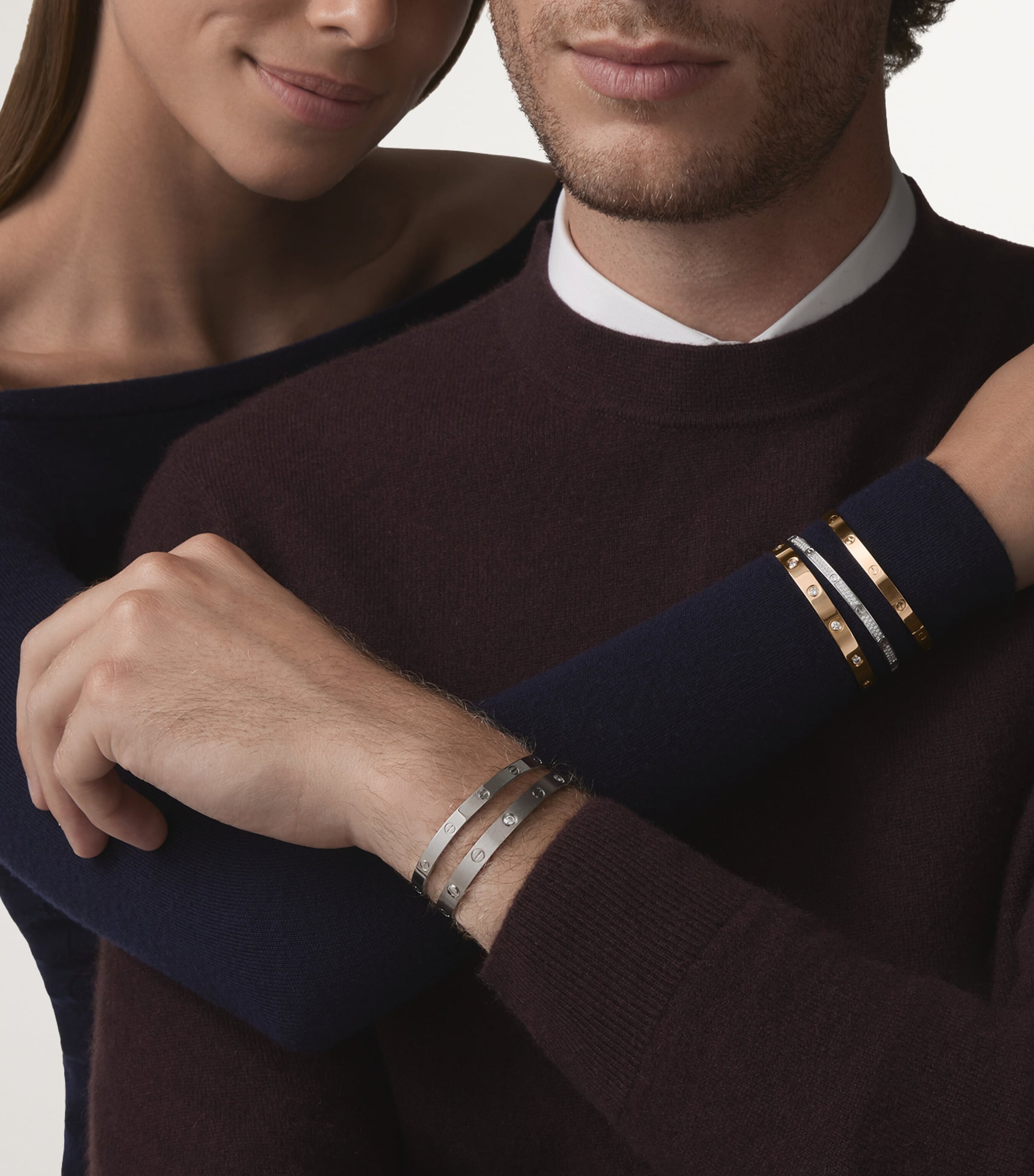 LOVE Medium White Gold Bracelet WHITE GOLD Image 2