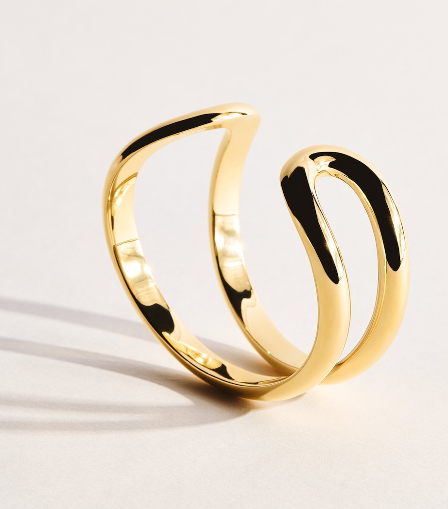 LIÉ STUDIO Gold Plated Maggie Cuff Bracelet Gold Image 5