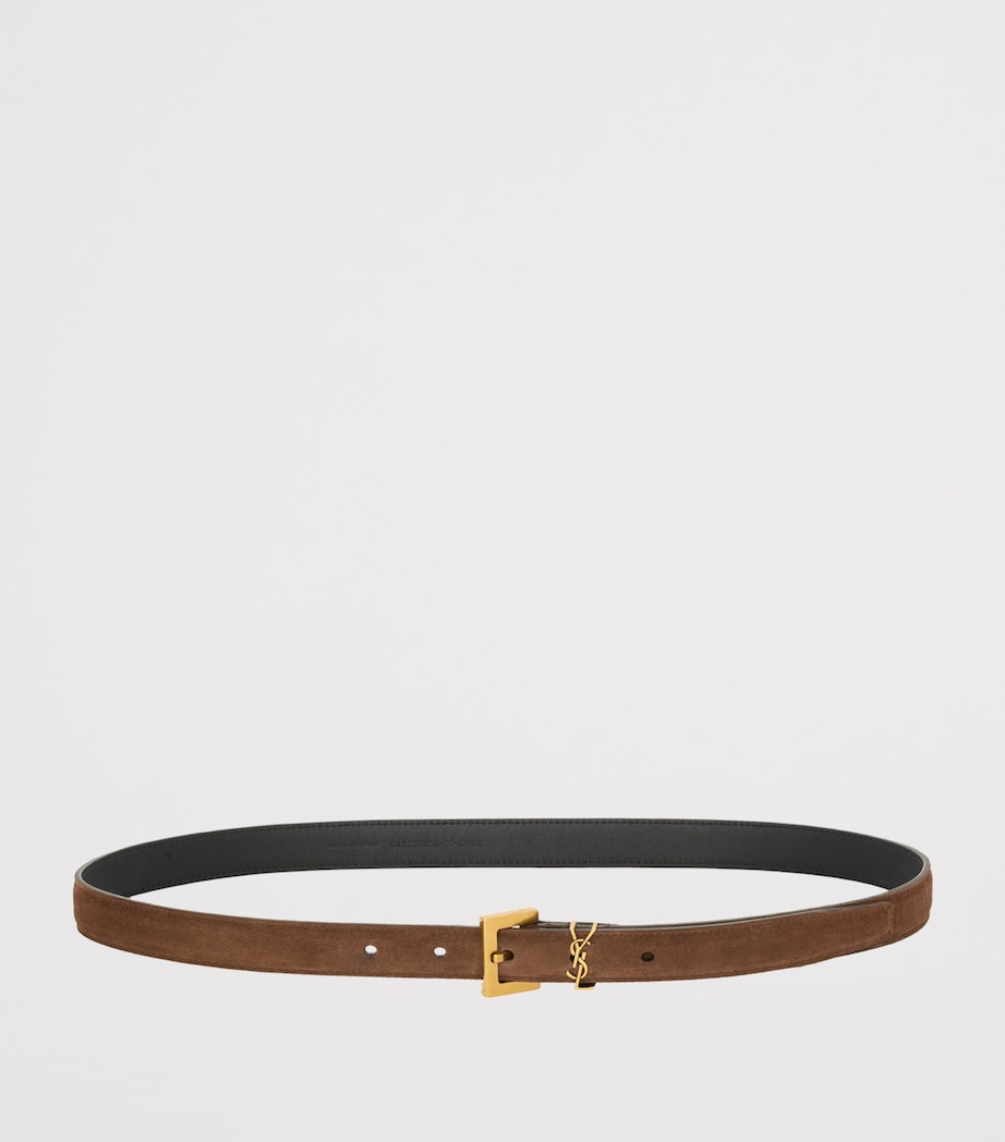 Saint Laurent Calfskin Cassandre Belt Image 2