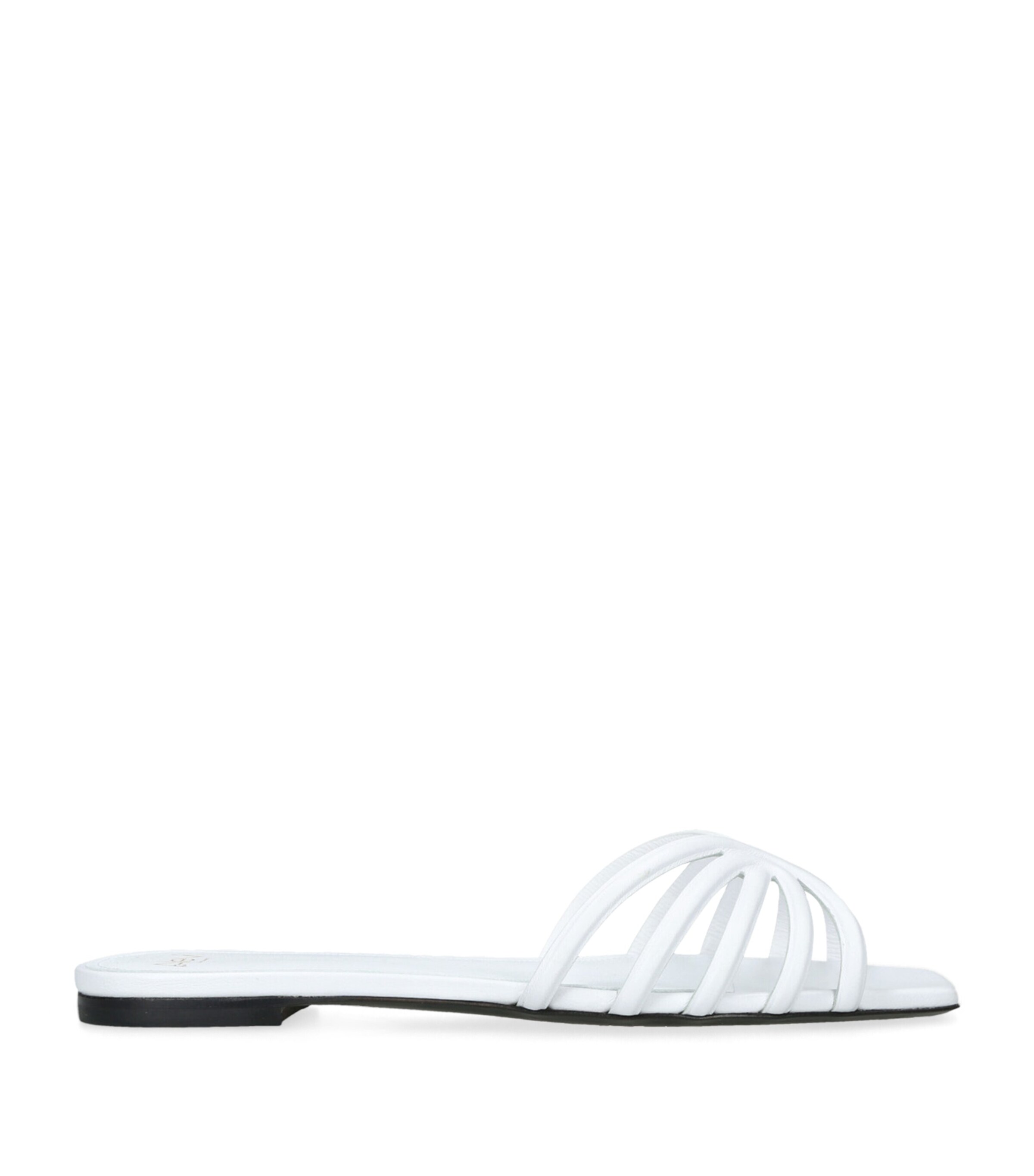 Alevì Leather Bali Flat Sandals White Image 1