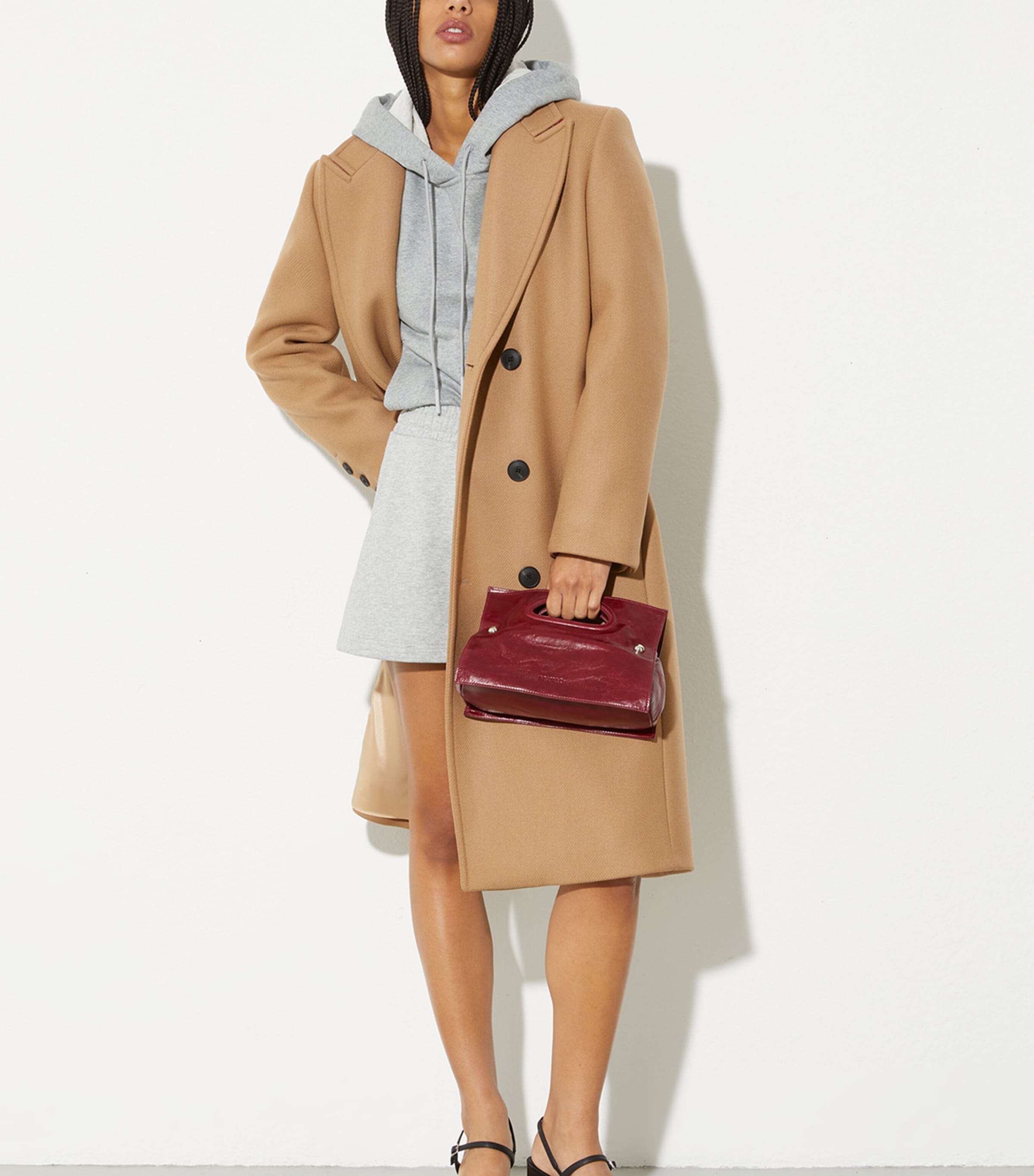 Wool-Blend Overcoat CAMEL Image 2