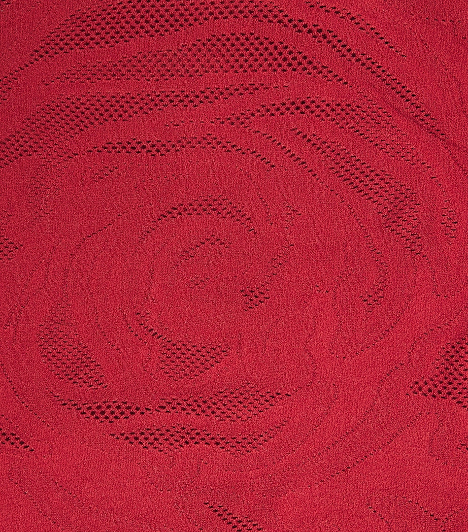 Rose Mock-Neck Top 3244 CRIMSON Image 5