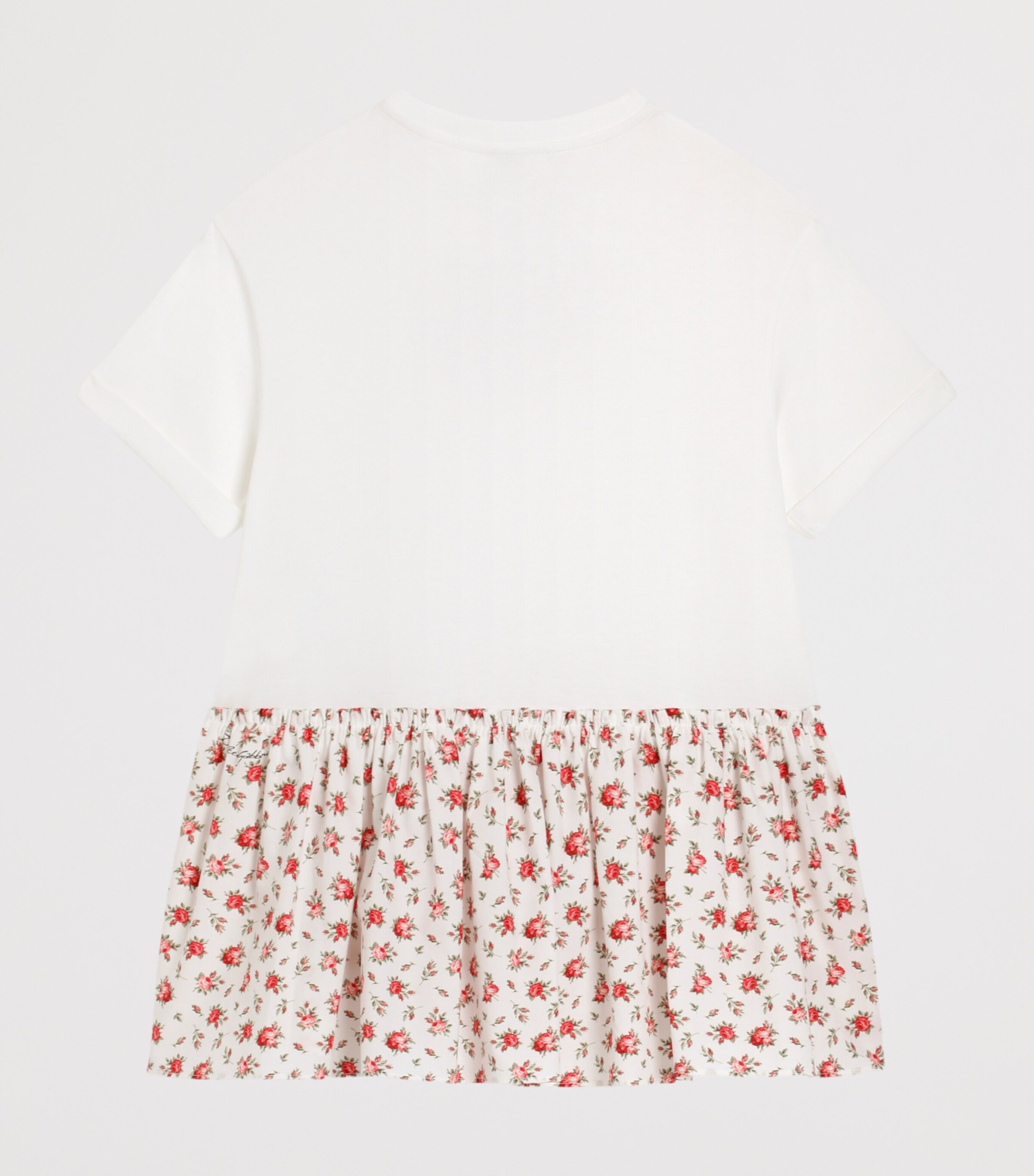 Dolce&Gabbana Kids Cotton Floral T-Shirt Dress (8-12+ Years) Combined Colou Image 2