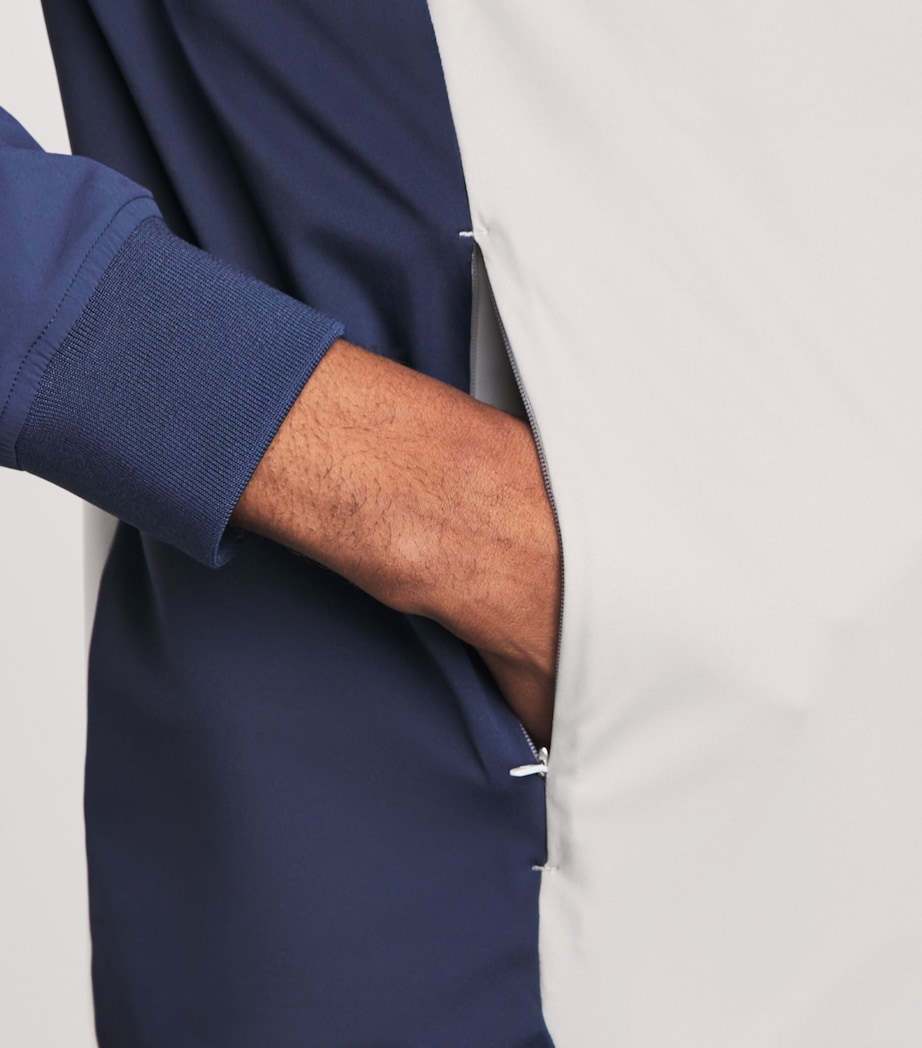 Manors Mens Tech Quarter-Zip Gilet Vapour Grey Image 3