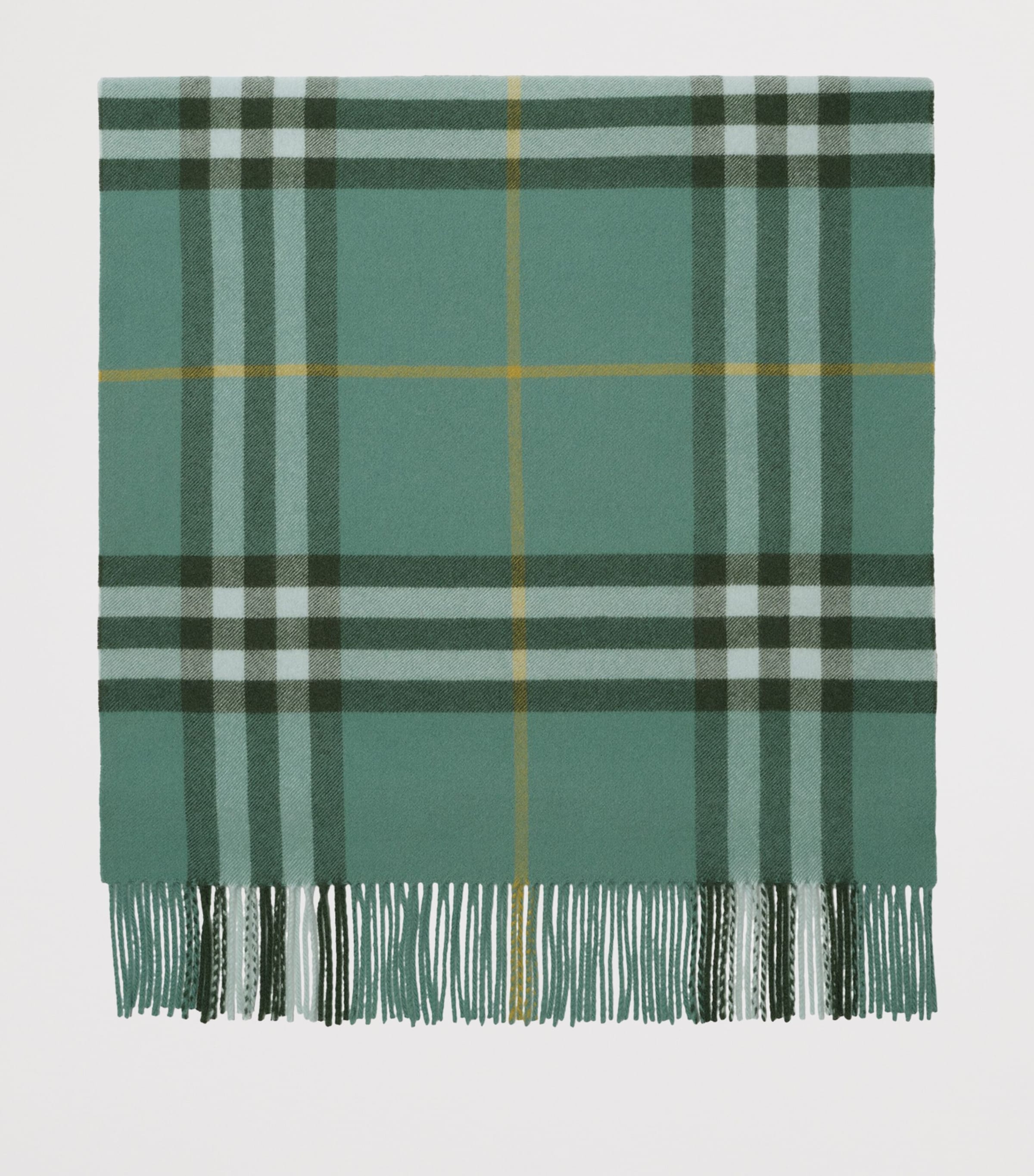 【入手困難☆BURBERRY BLACK LABEL】アーガイル　緑　グレー　2 Burberry Green Highgrove x Burberry Cashmere Check Scarf | Harrods US