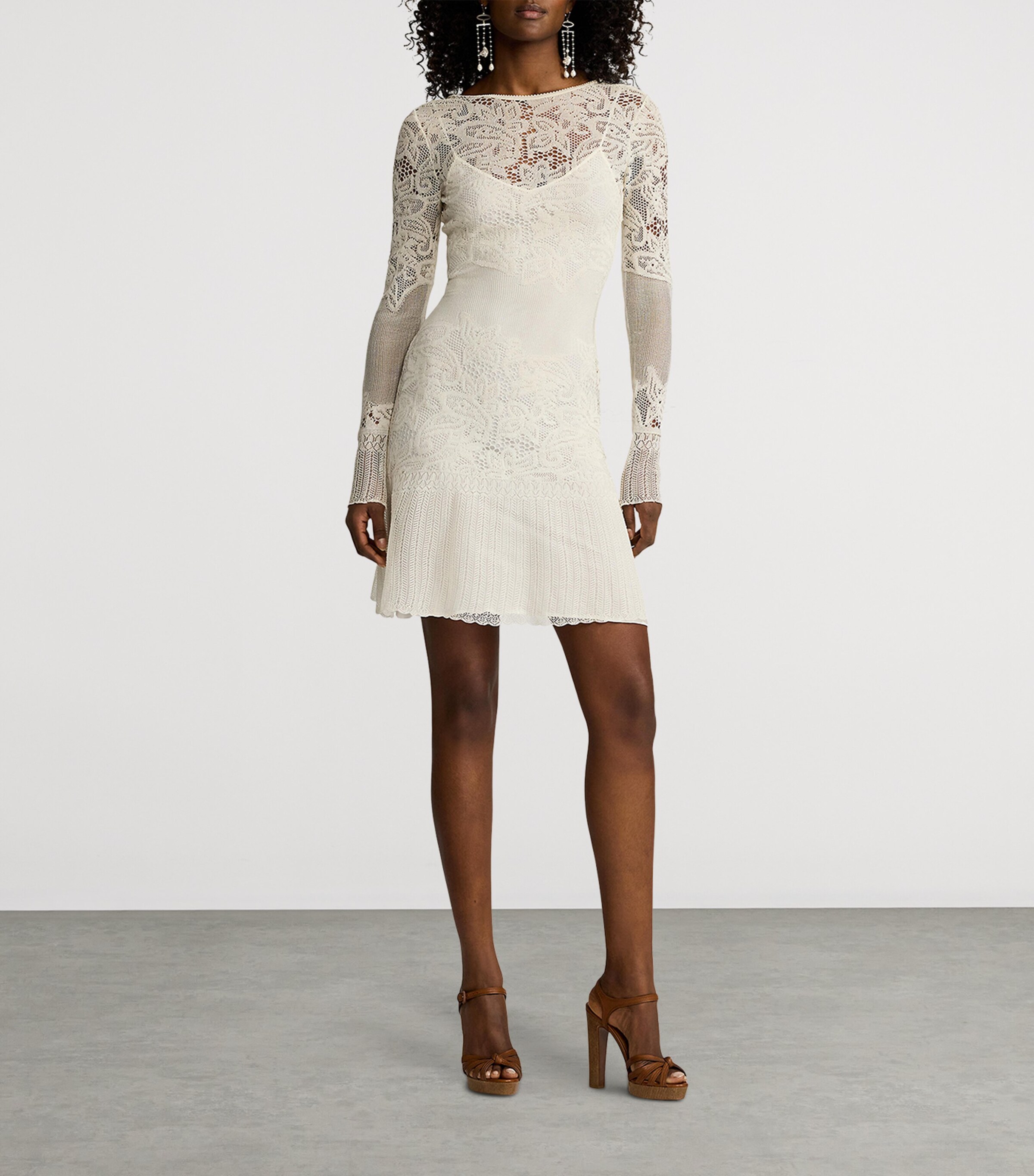 Mulberry Silk Mini Dress LUX CREAM Image 9