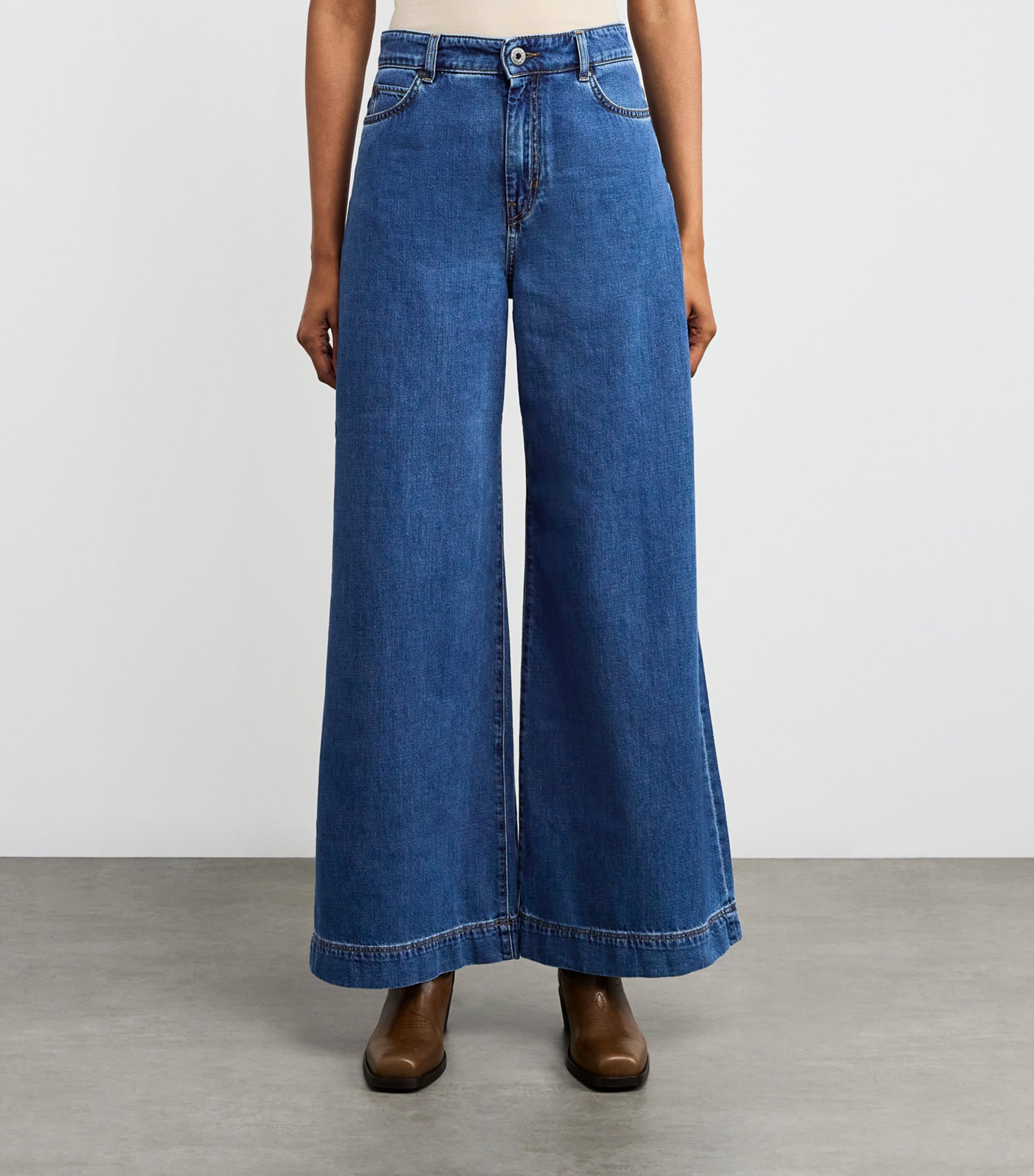 Wide-Leg Jeans NAVY Image 3