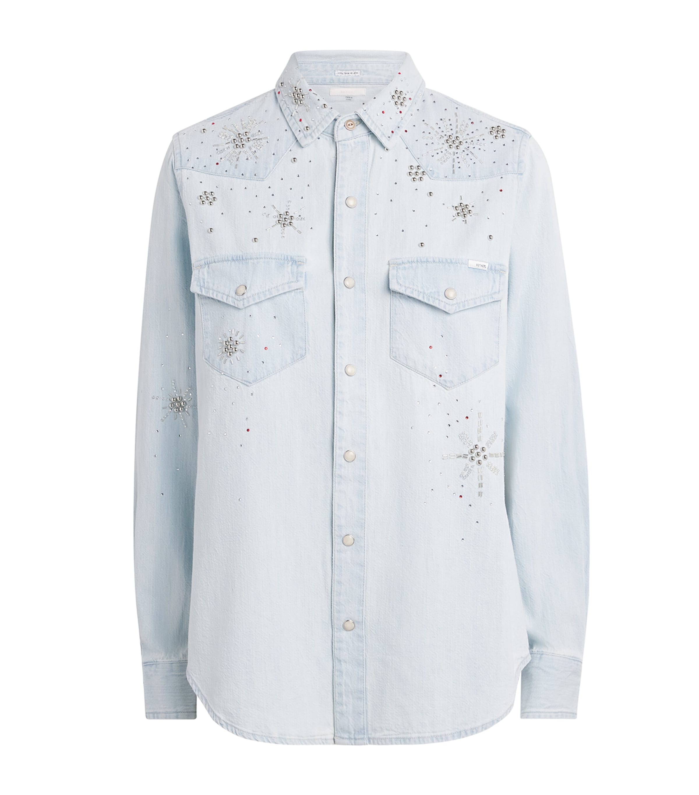 MOTHER Womens Denim All My Exes Shirt More Is More Ism Image 1