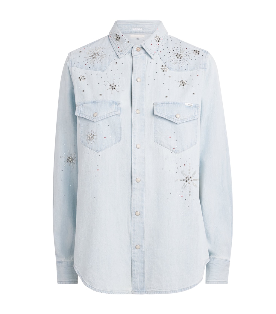 MOTHER Womens Denim All My Exes Shirt More Is More Ism Image 1