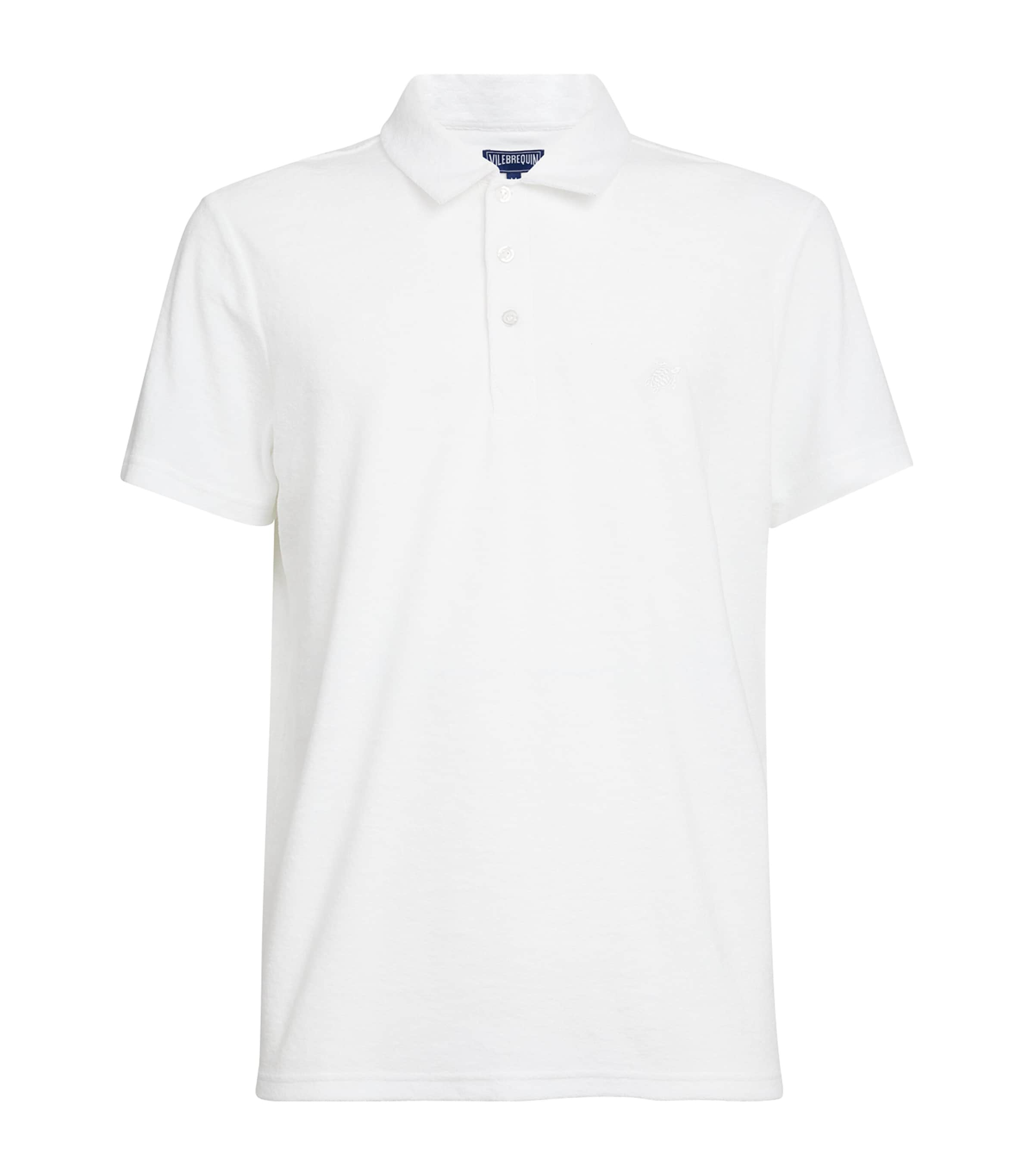 Vilebrequin Towelling Polo Shirt In White