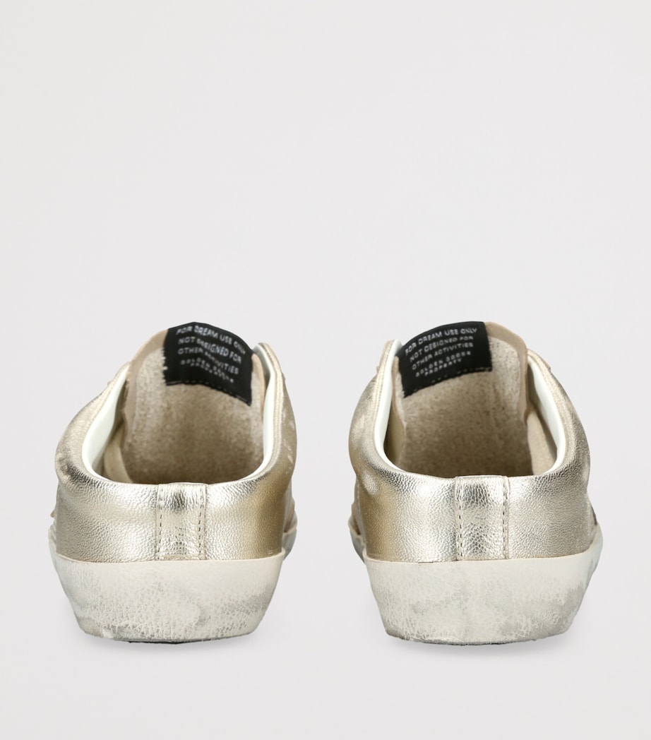 Leather Super Star Sabot Low-Top Sneakers GOLD COMB Image 2
