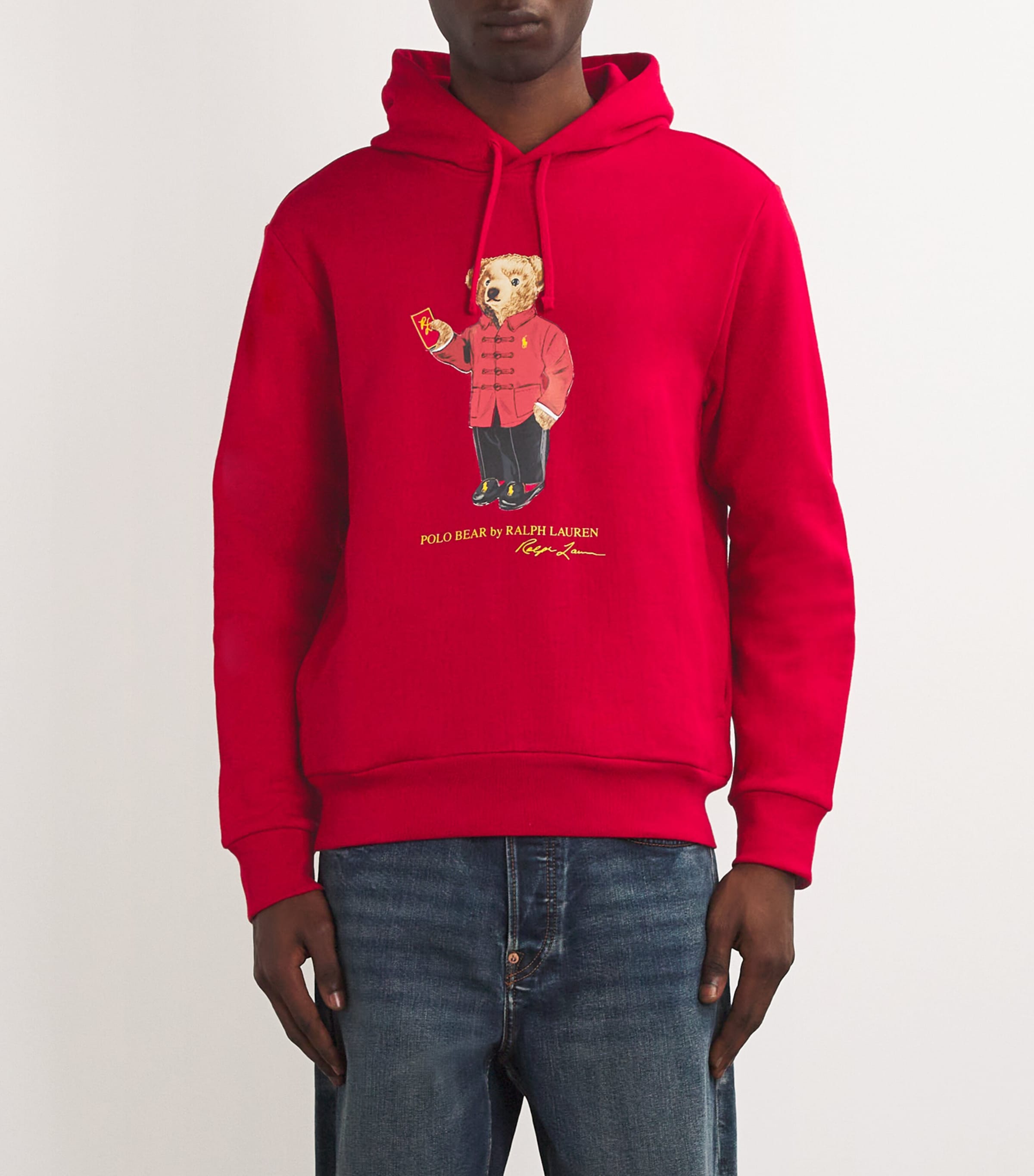 Polo Ralph Lauren Cotton Blend Polo Bear Hoodie Harrods SA