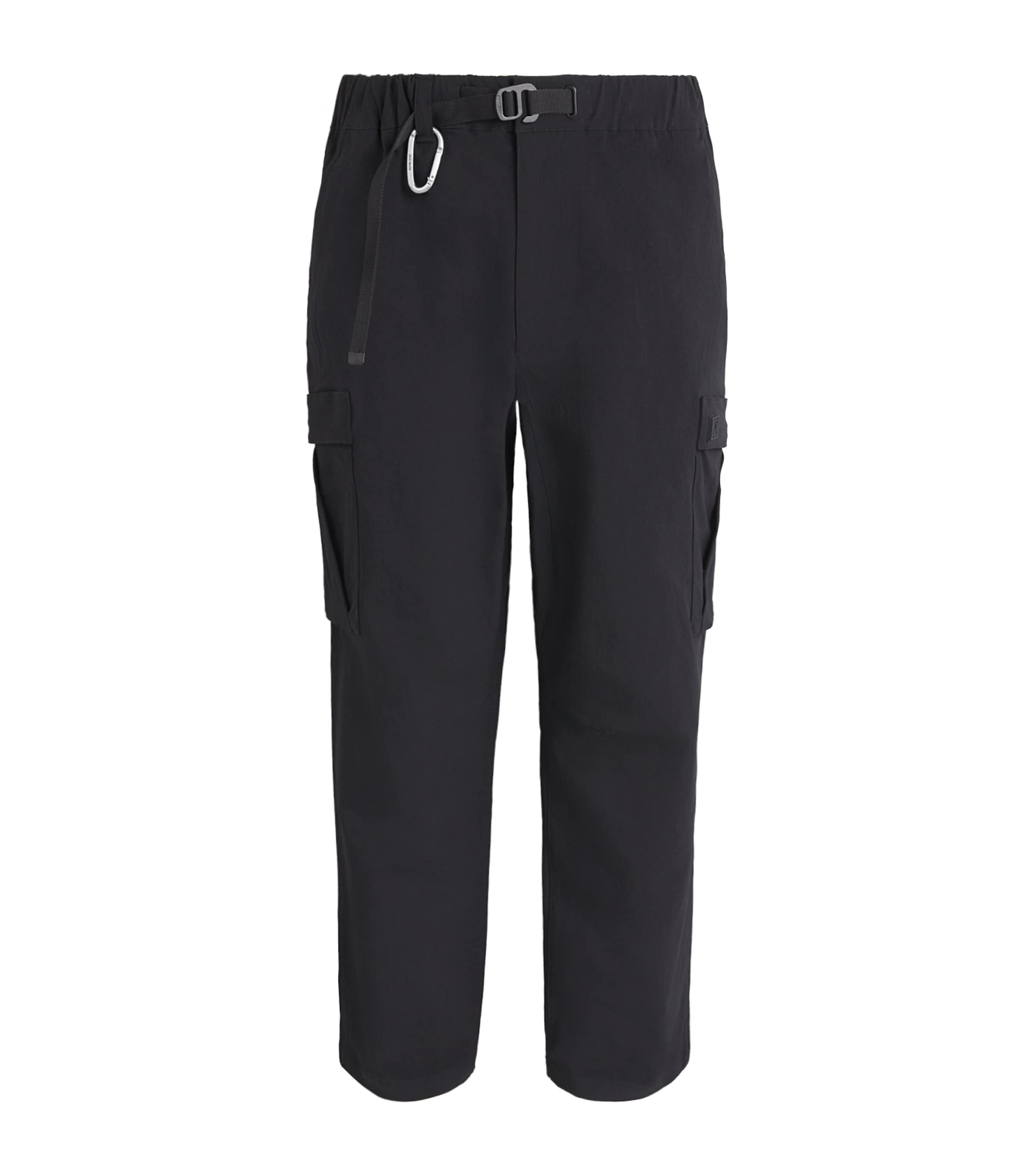 Represent Mens Functional Cargo Trousers Black Image 1