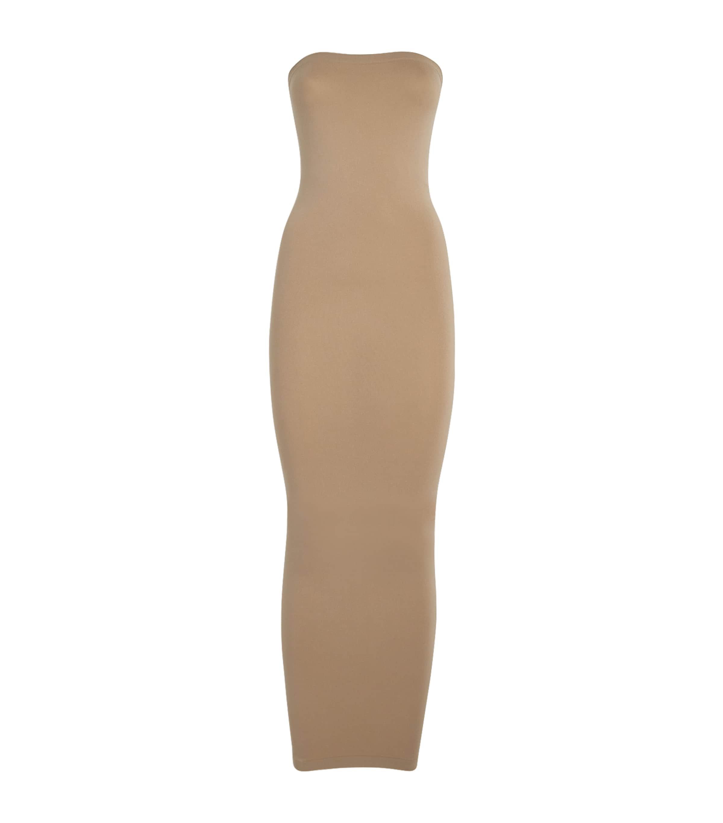 WOLFORD FATAL BANDEAU MAXI DRESS 