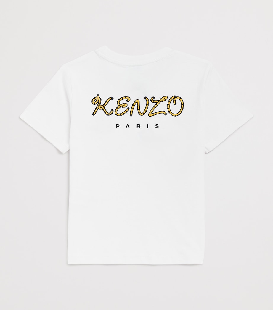 Cotton Embroidered T-Shirt (2-14 Years) 10PWHITE Image 2