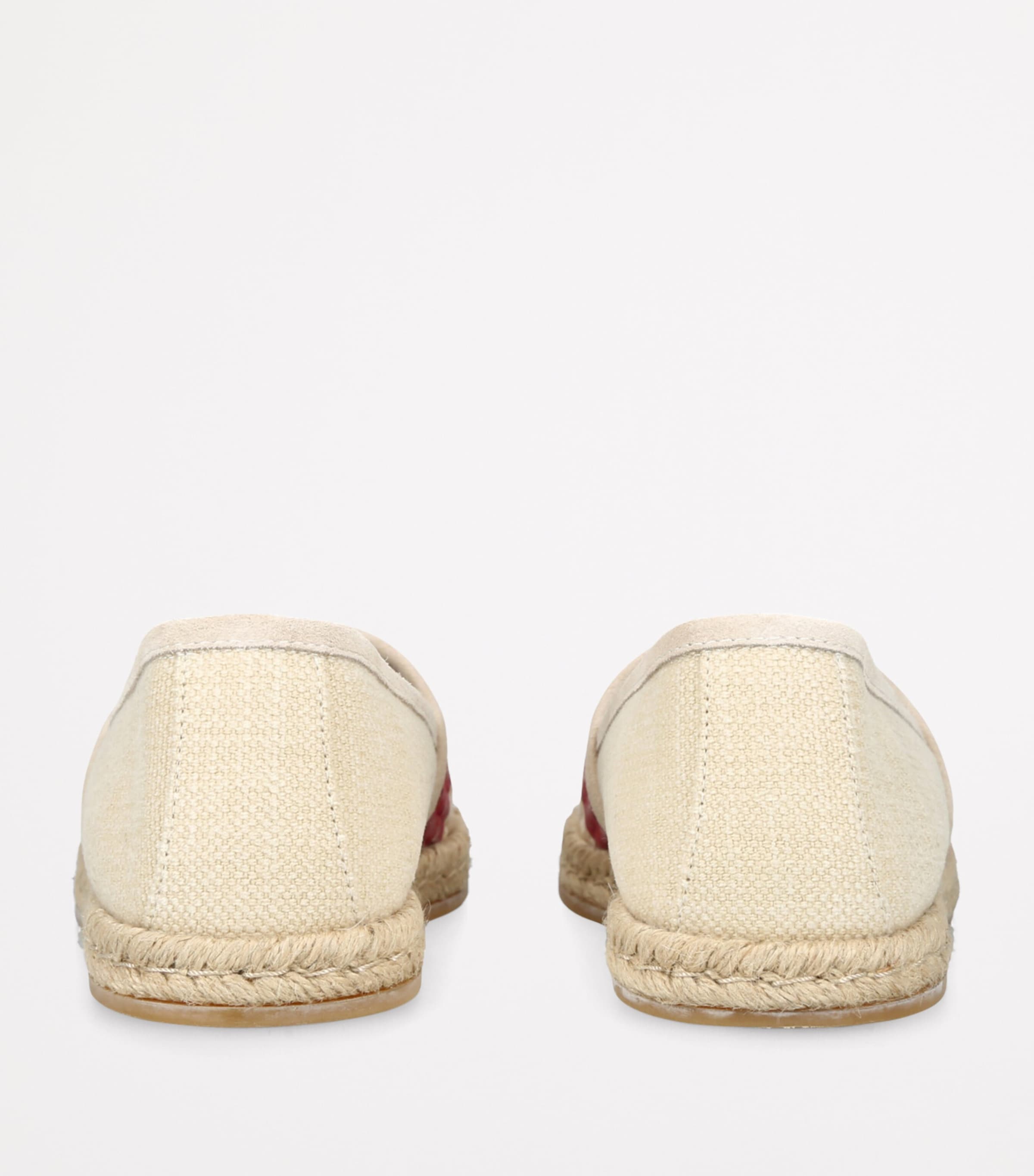 Brunello Cucinelli Kids Raffia Stripe Espadrilles Cream Comb Image 2