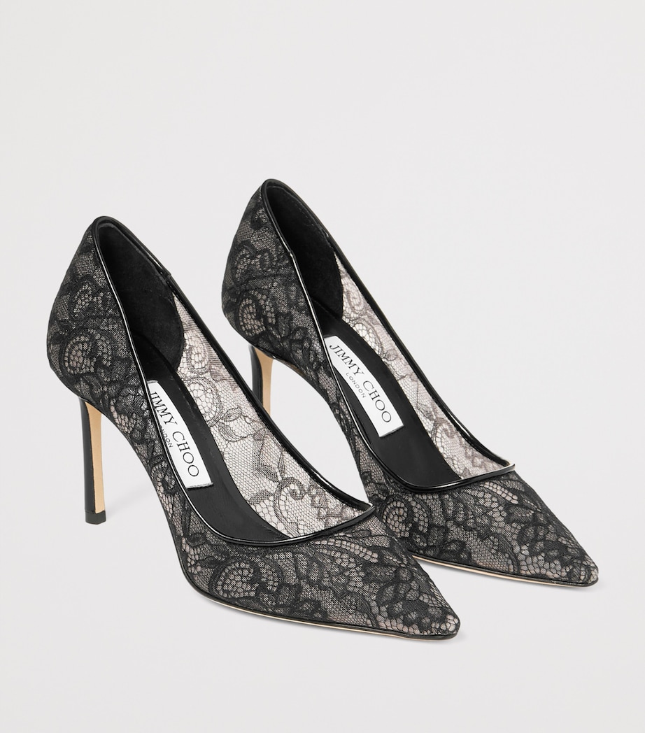 Romy 85 Lace Pumps BLACK Image 2