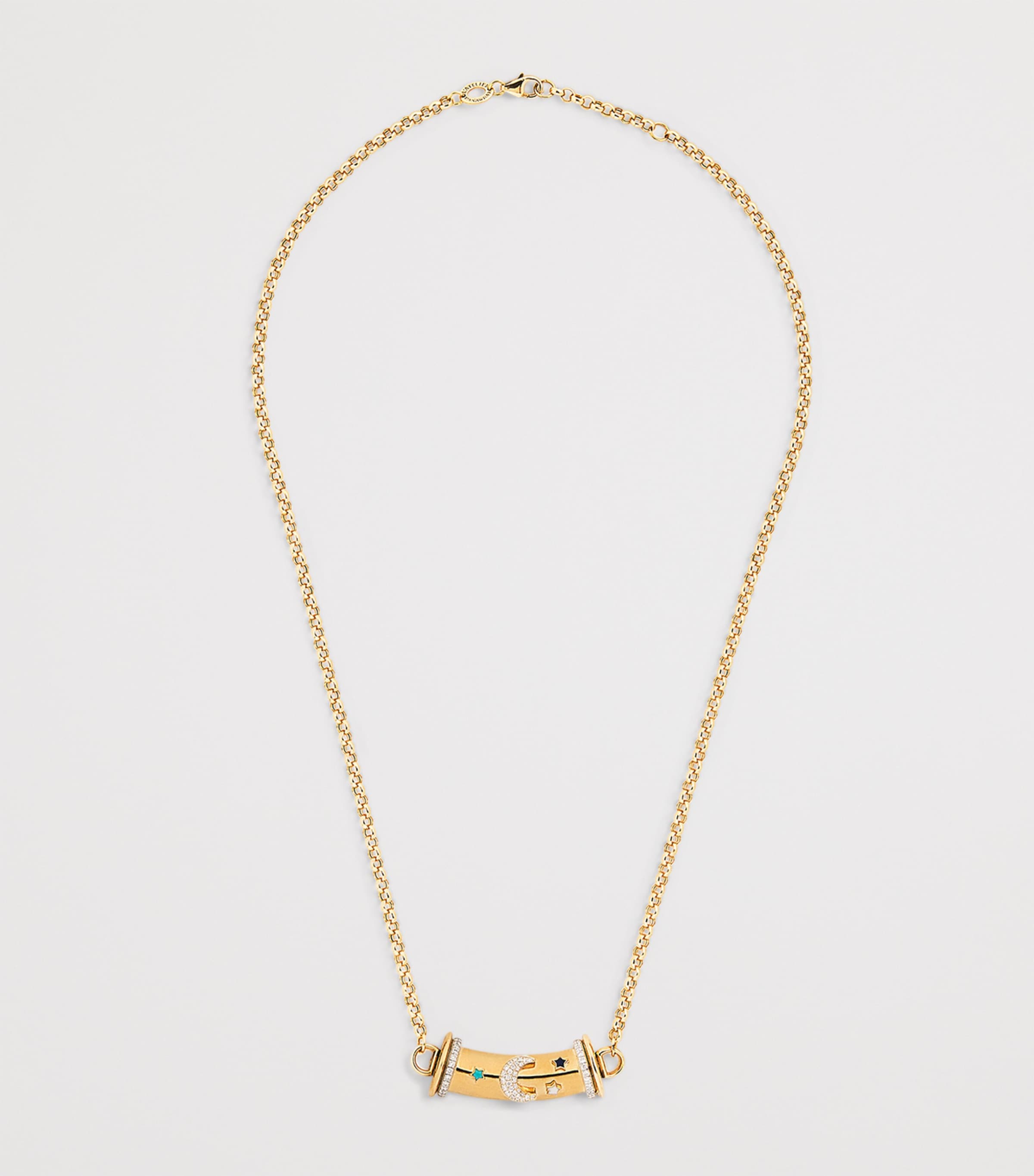 Yellow Gold and Diamond Lot N*91 Warrior Necklace YELLOW GOLD Image 3