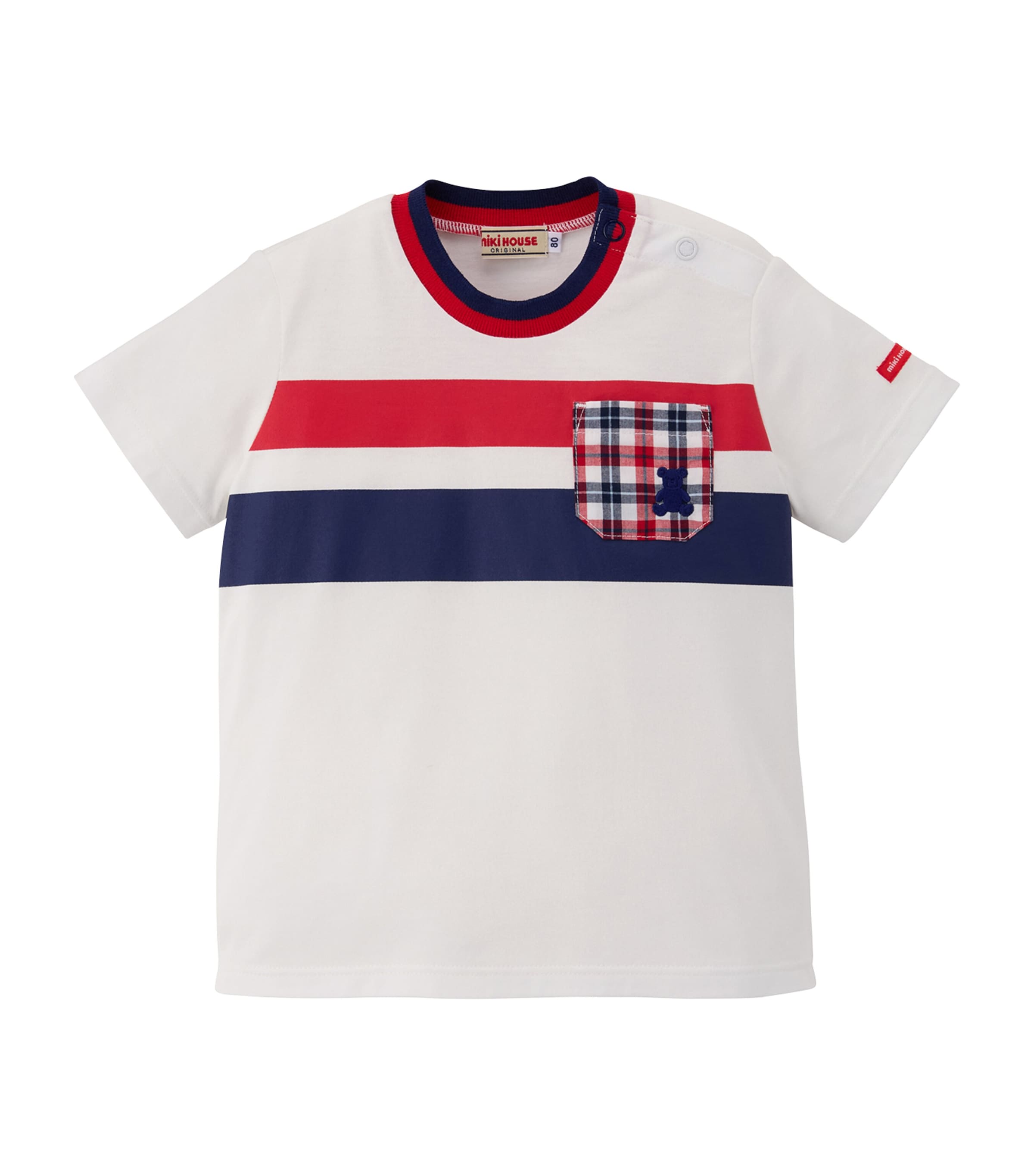 Miki House Cotton Pocket-detail T-shirt