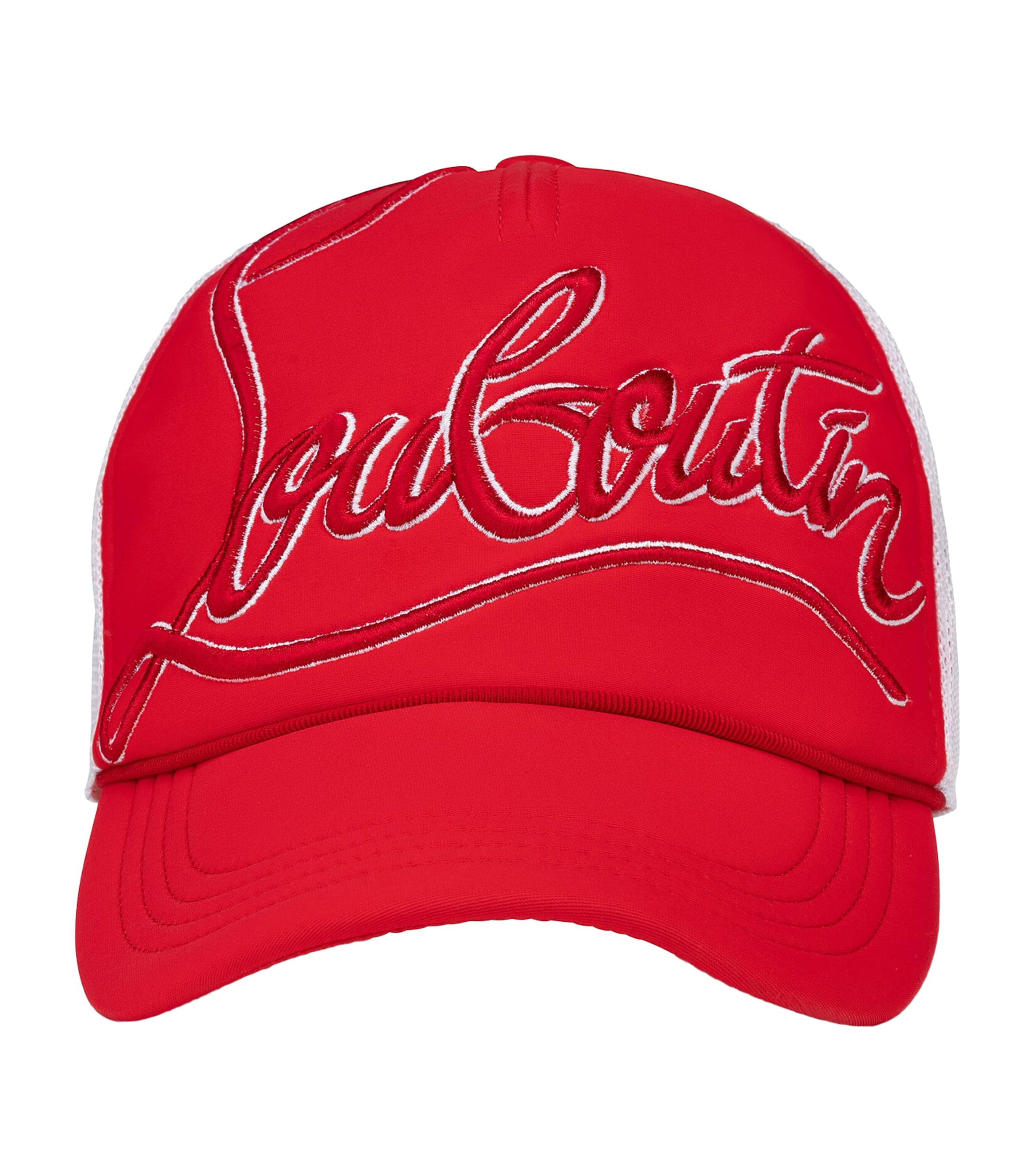 Shop Christian Louboutin Rocknride Baseball Cap In Red