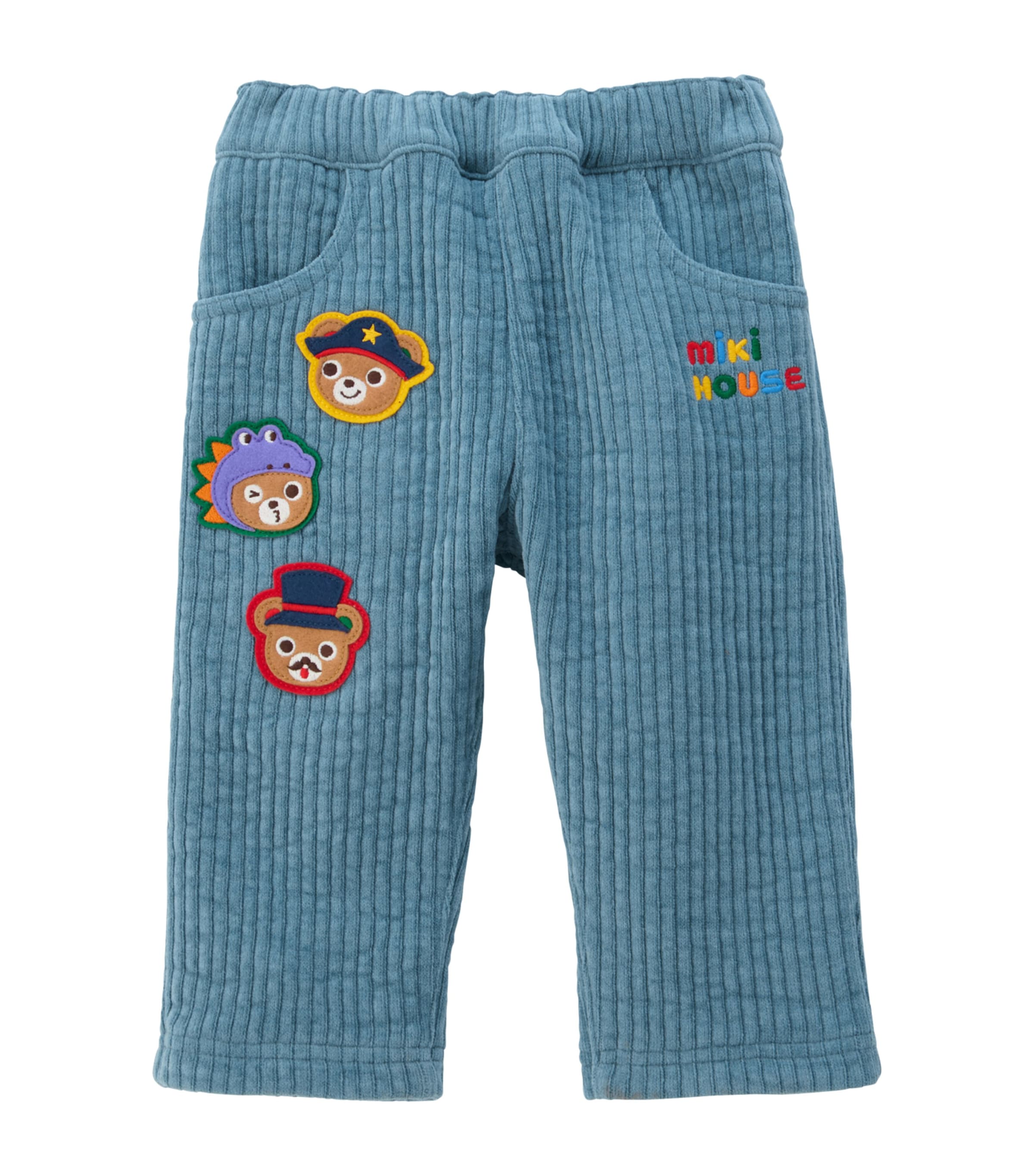 Miki House Corduroy Mascot Trousers In Blue