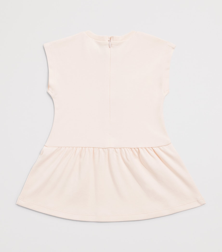 Chloé Kids Logo Dress (6-24 Months) Pink Image 2