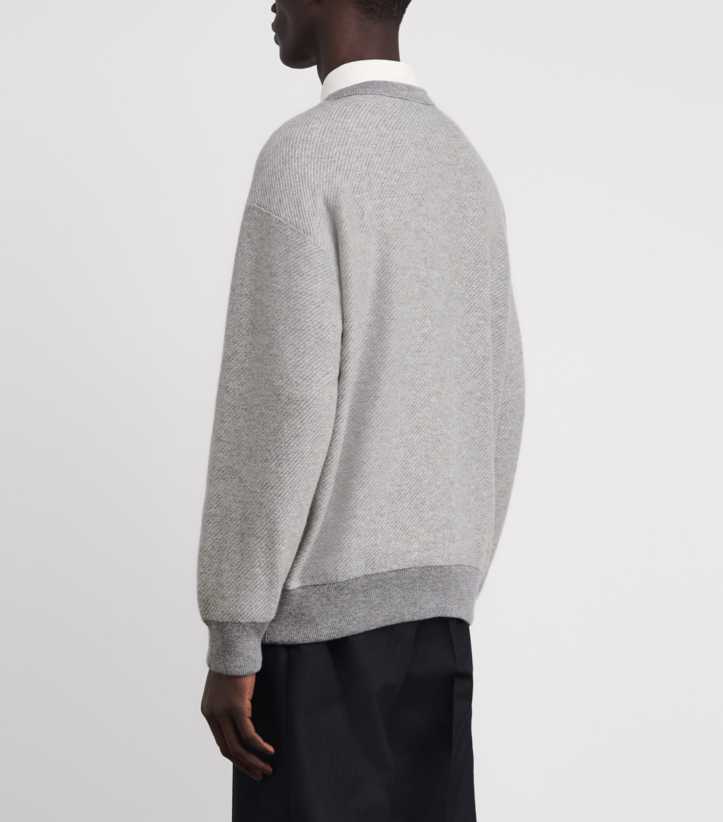 Cashmere Tweel Lidell Sweater Q25942 STORM GREY Image 4