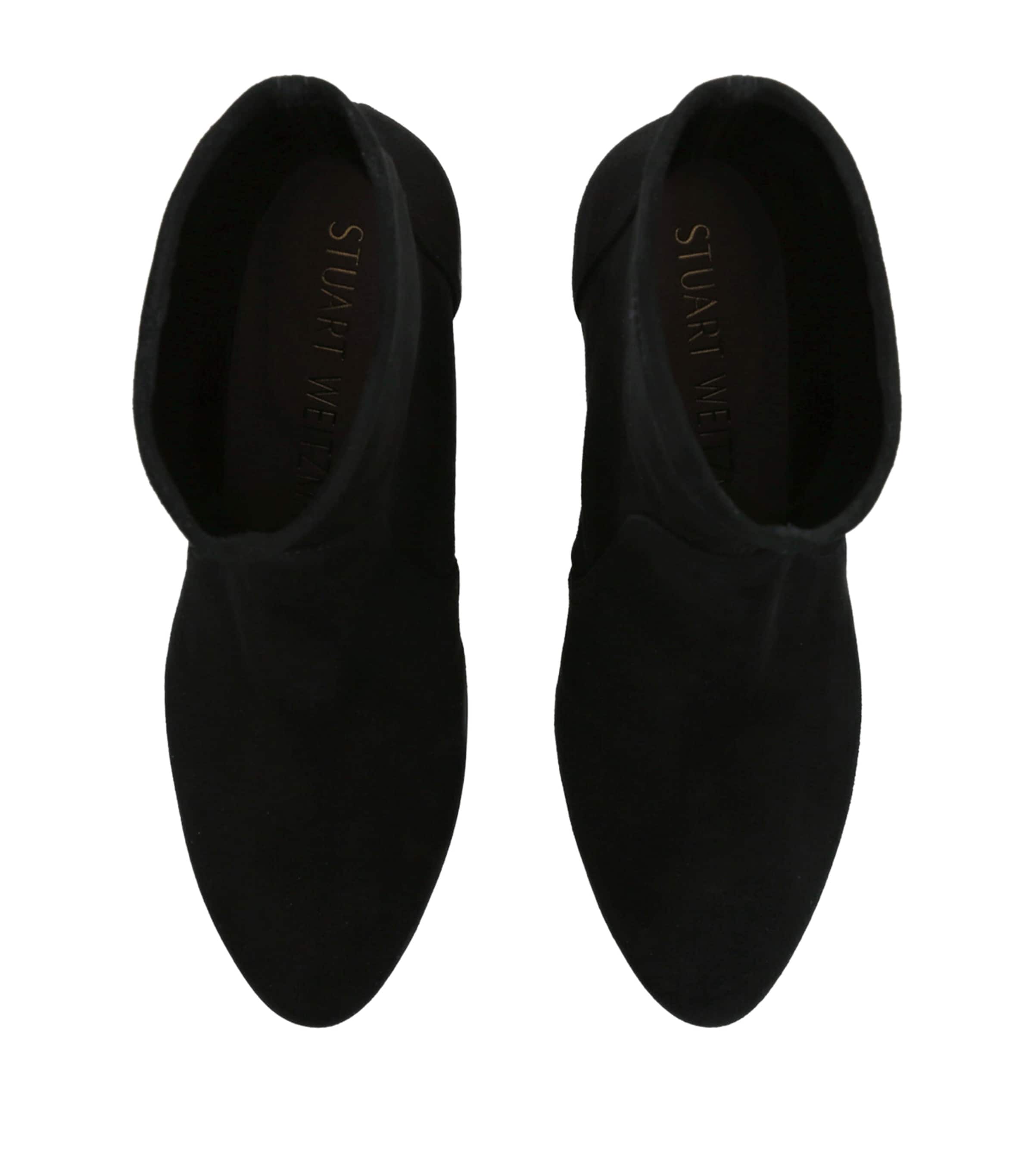 Suede Yuliana Ankle Boots 60 BLACK Image 4