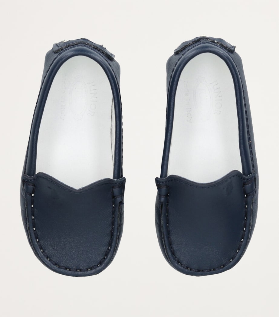 Leather Pantofola Gommini Loafers NAVY Image 4
