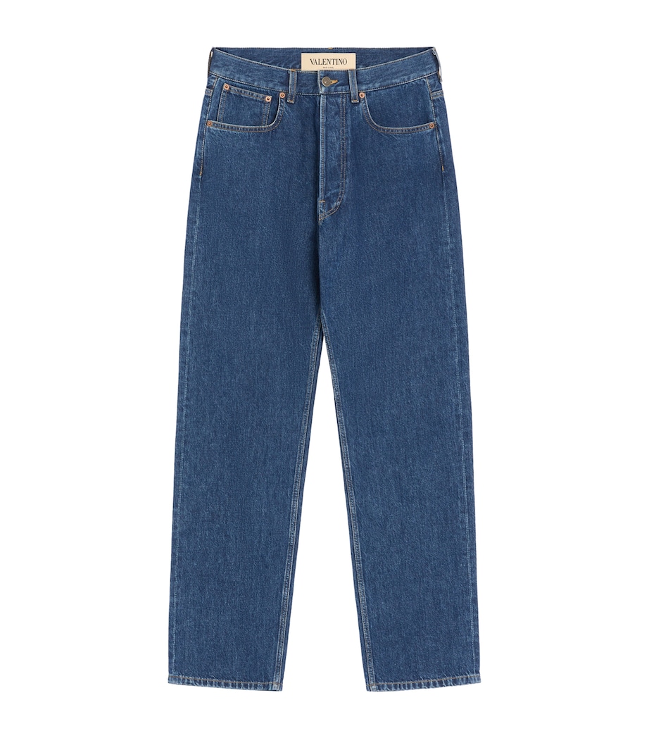 Valentino Mens VGold Straight Jeans Image 1