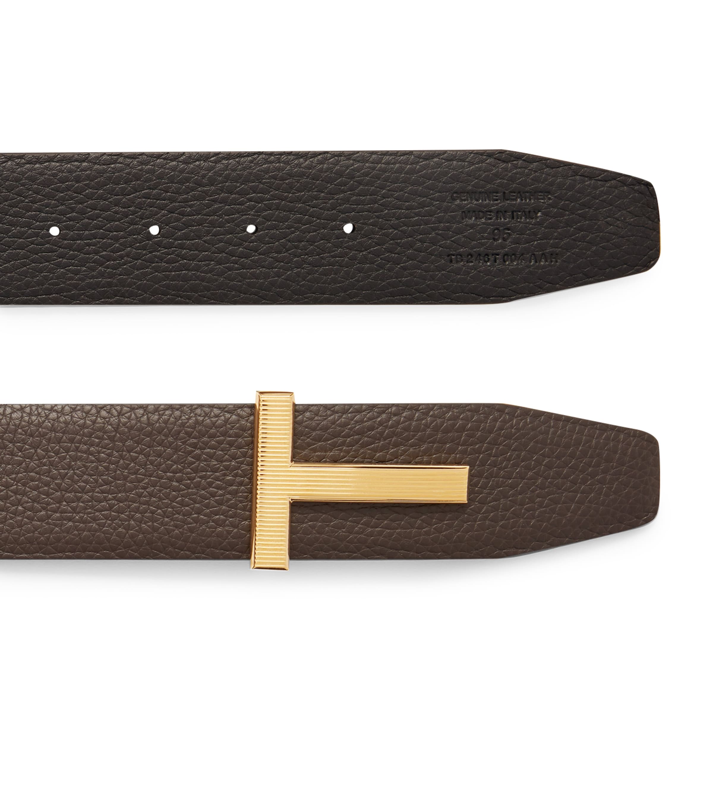 TOM FORD Leather Reversible T Ridge Belt | Men Accessories | Belts | Designers | Tom Ford TOM FORD Leather Reversible T Ridge Belt | Men Accessories | Belts | Designers | Tom Ford