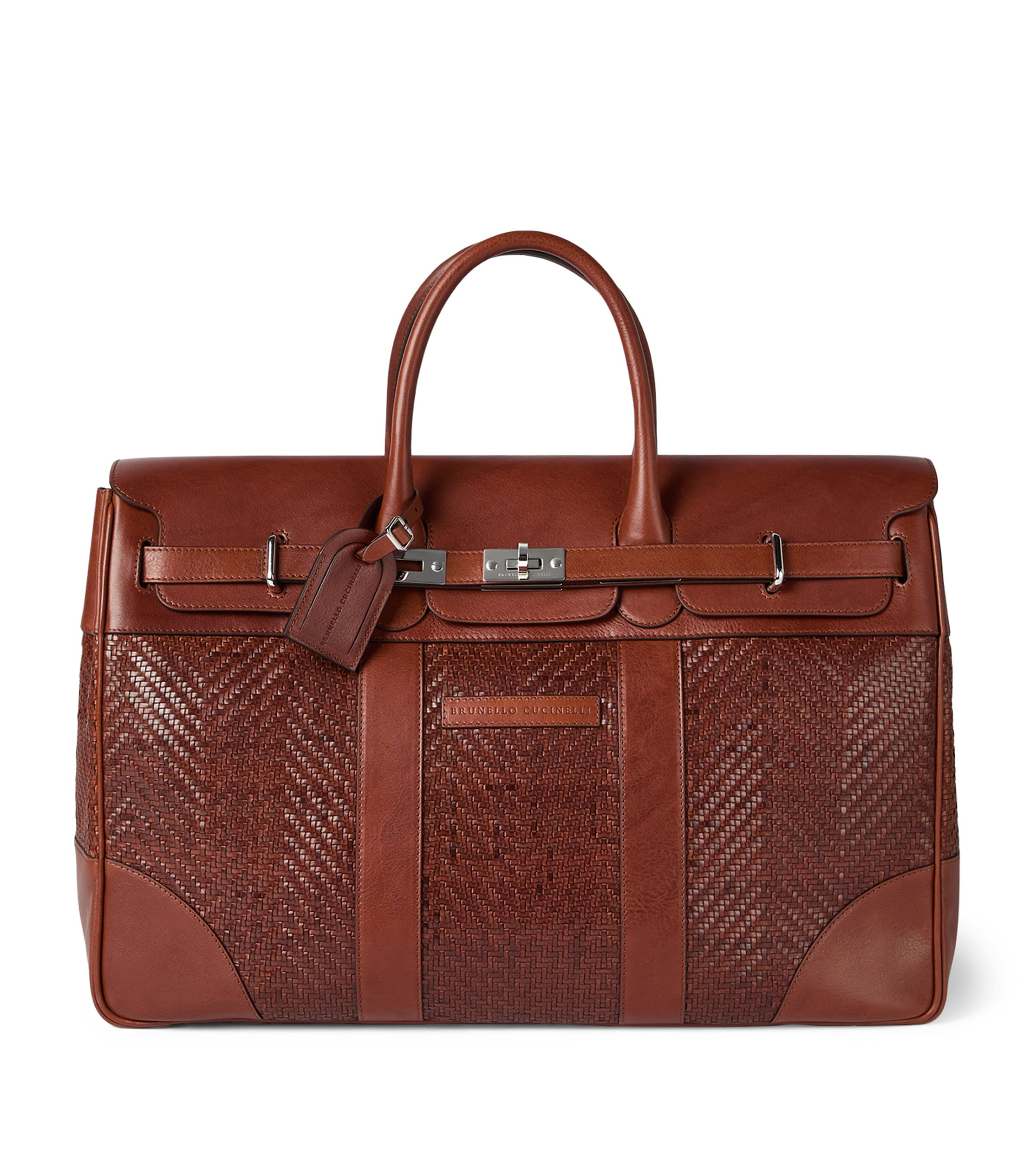 Leather Woven Holdall C9186 Image 1