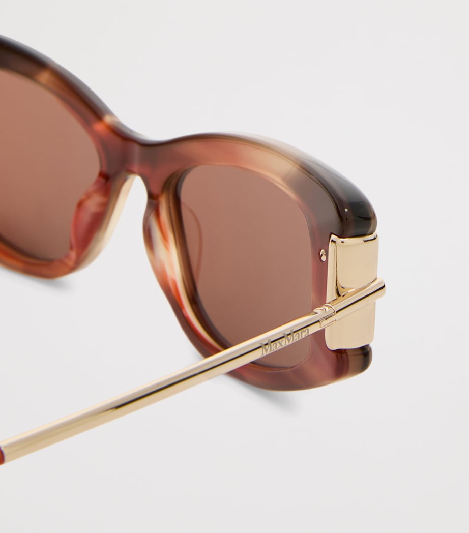 Max Mara Acetate Cat-Eye Sunglasses Rust Image 4