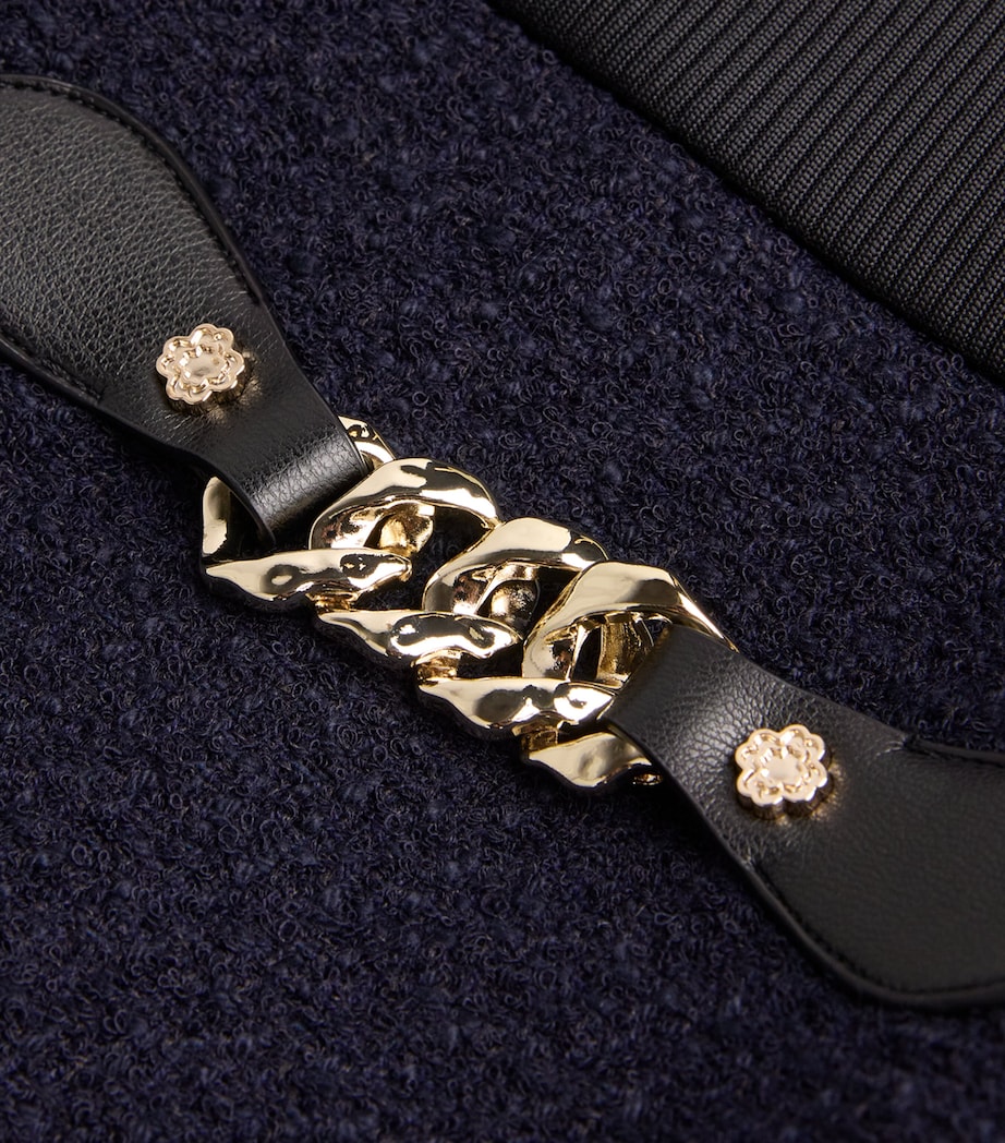 Tweed 2-In-1 Mini Dress NAVY Image 5