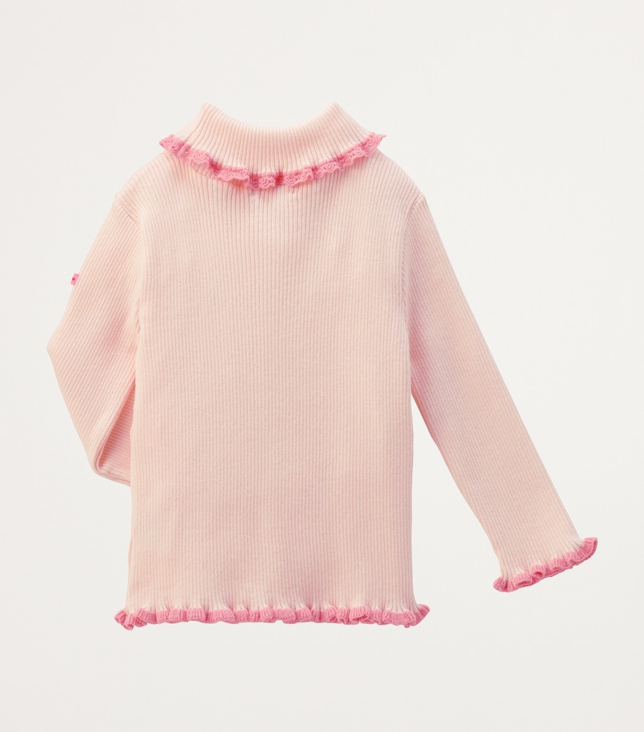 Embroidered Ruffle-Trim Sweater (2-7 Years) 8 Image 3