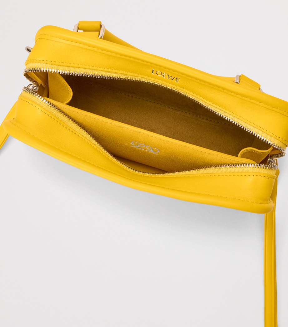 Mini Leather Amazona 180 Top-Handle Bag DAISY YELLOW Image 9