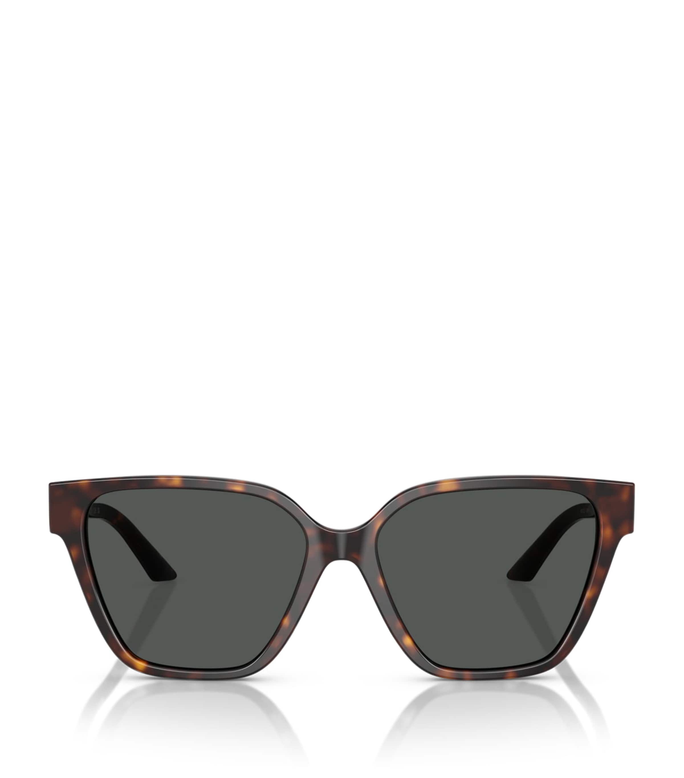 Versace Greca Strass Butterfly-frame Sunglasses In Brown