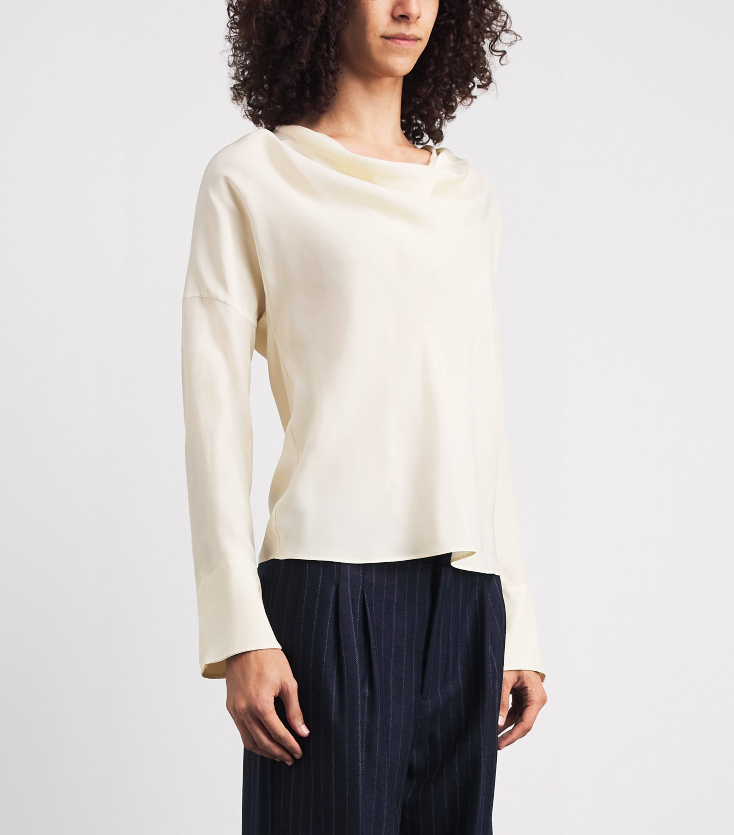 Rag & Bone Womens Silk Vinnie Blouse Ivory Image 4