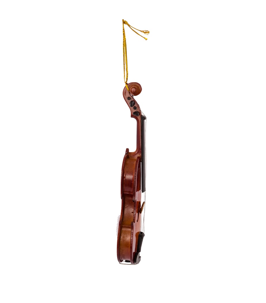 Kurt.S.Adler Wood Violin Tree Decoration Image 3