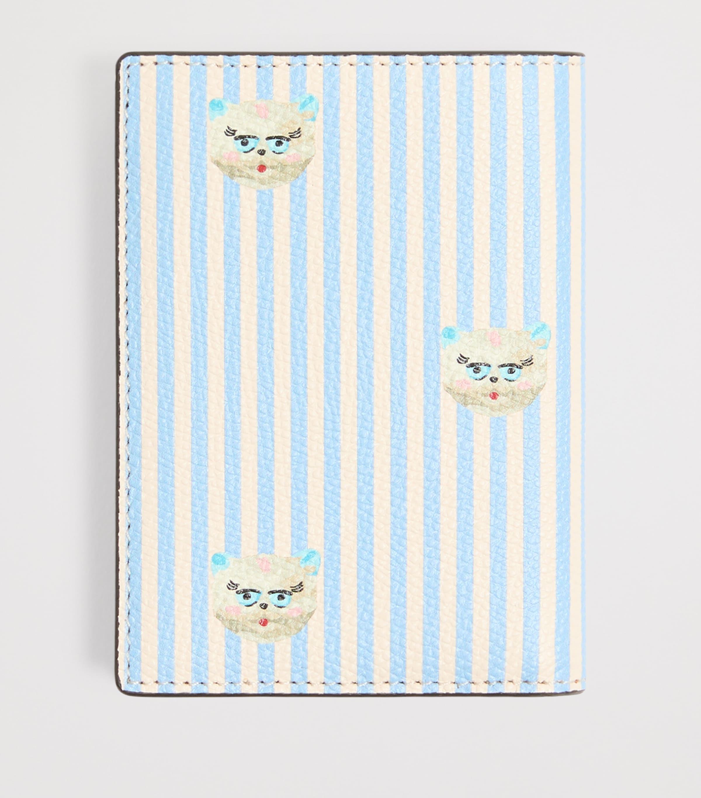 Calfskin Le Chat de la Maison Card Holder 9VM Image 3