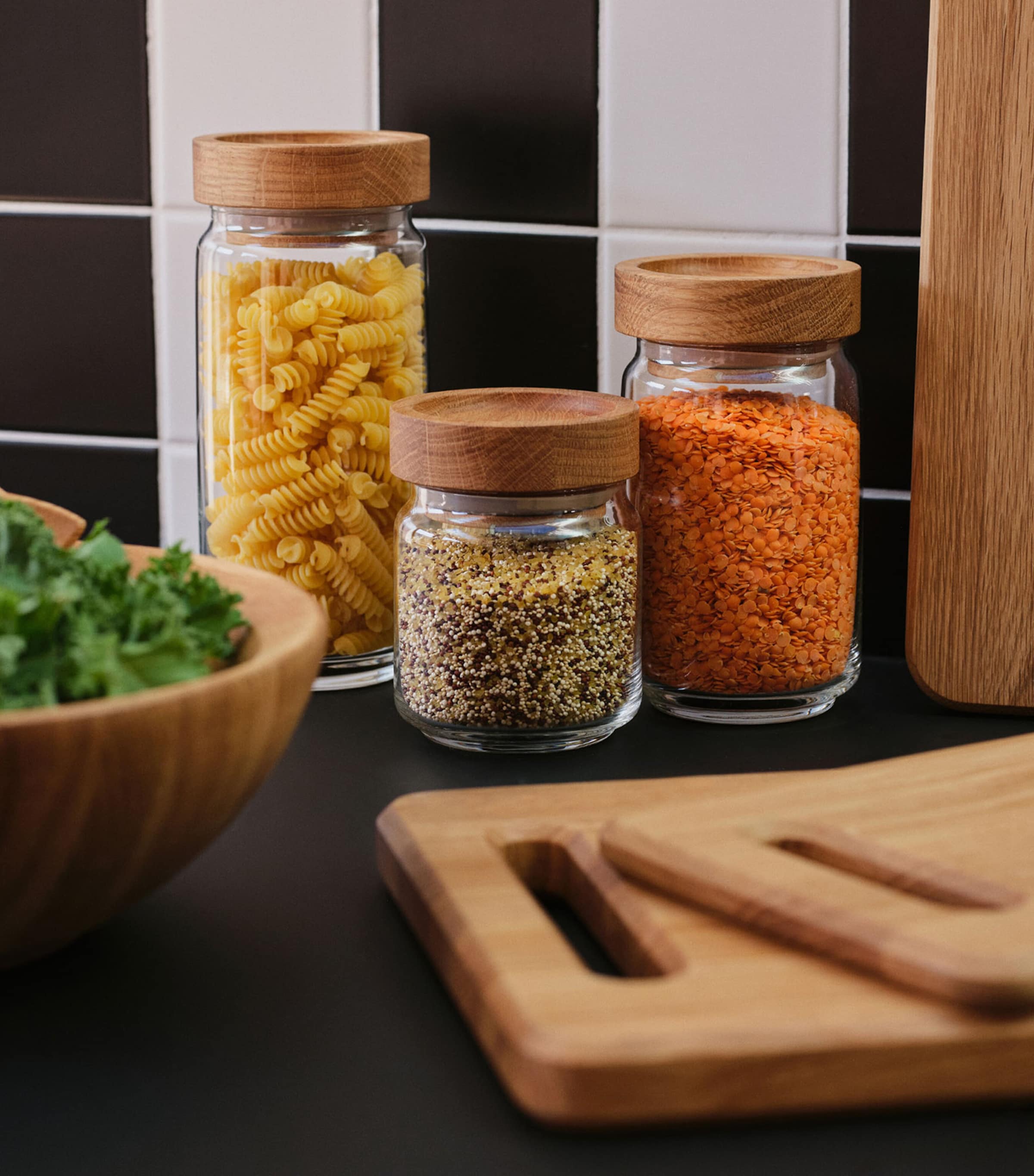 Istria Stacking Jar (750ml) OAK Image 4