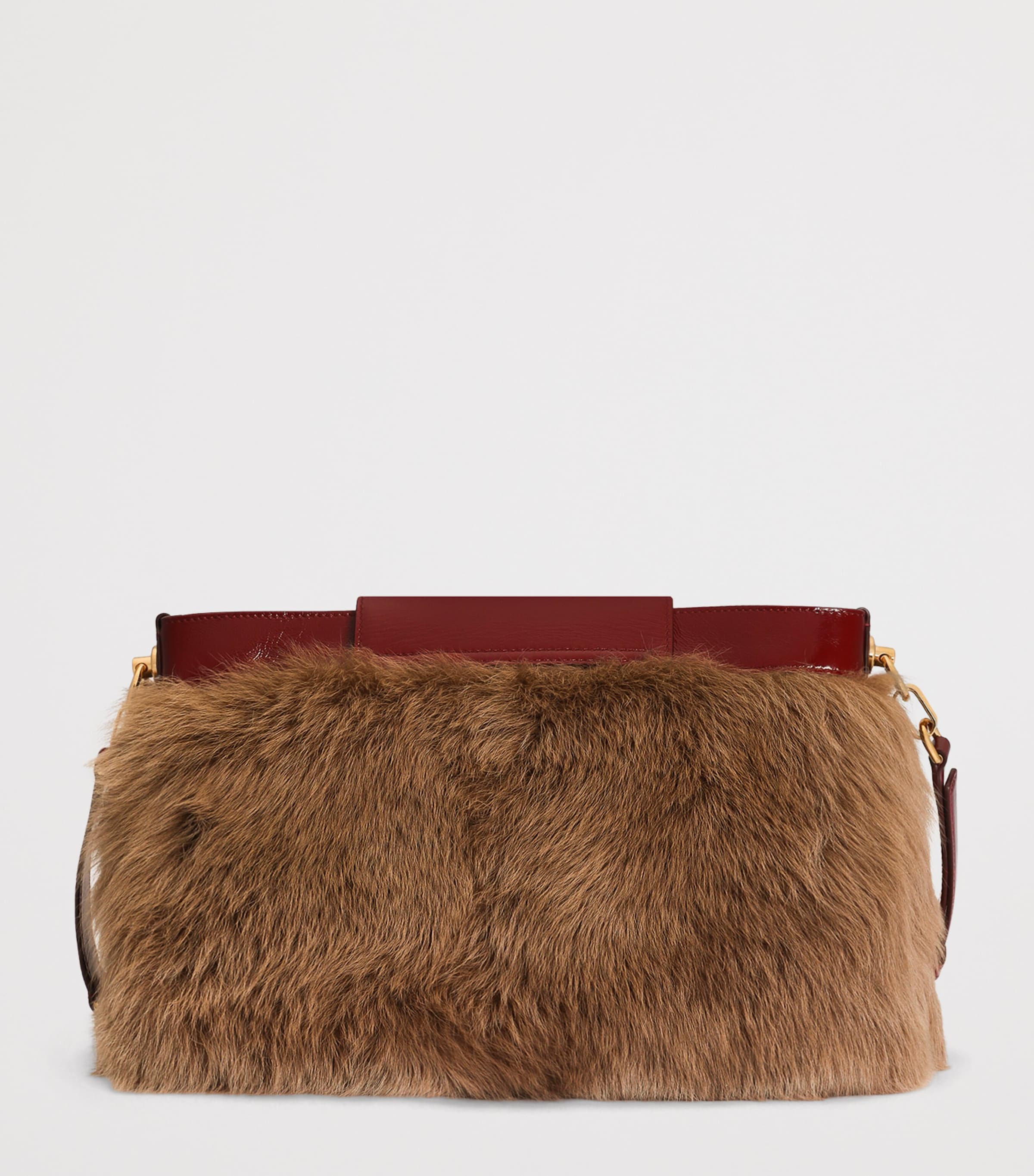 Dolce&Gabbana Fur and Leather Vittoria Shoulder Bag Rosa Anti Image 3