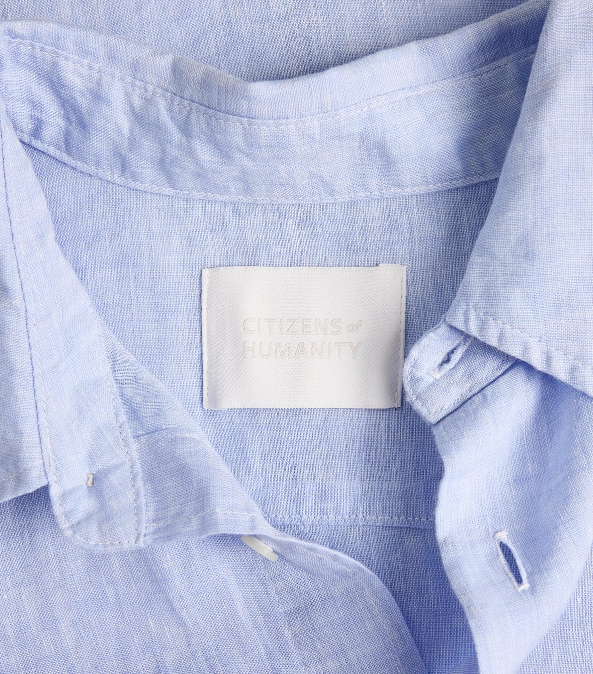 Citizens of Humanity Mens Linen Shirt Glint Image 6