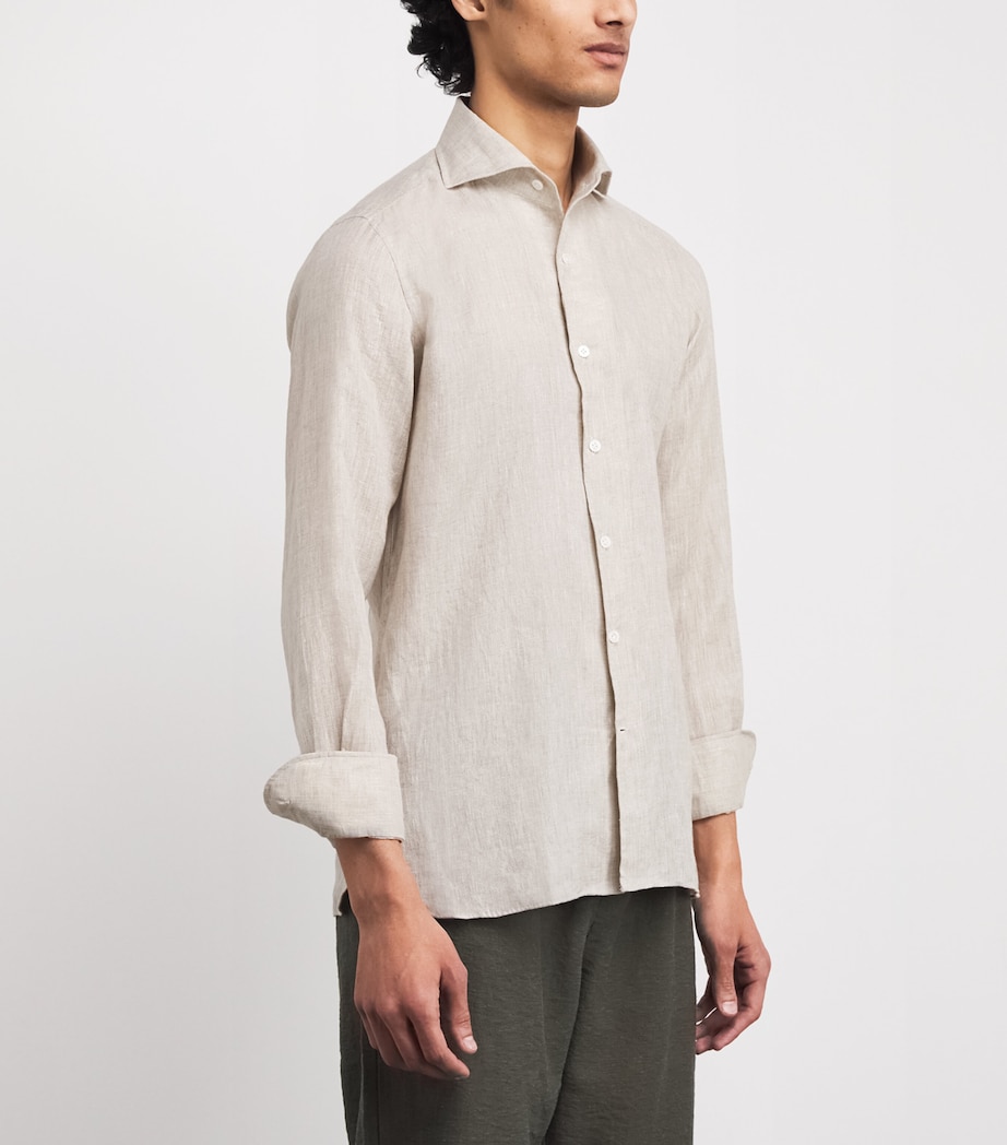 Linen Shirt OATMEAL Image 3
