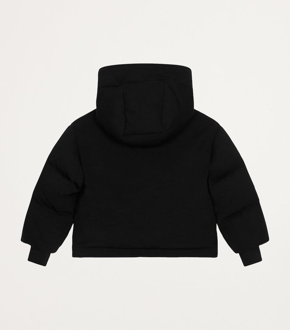 Dolce&Gabbana Kids Hooded Puffer Jacket (8-12+ Years) Black Image 2
