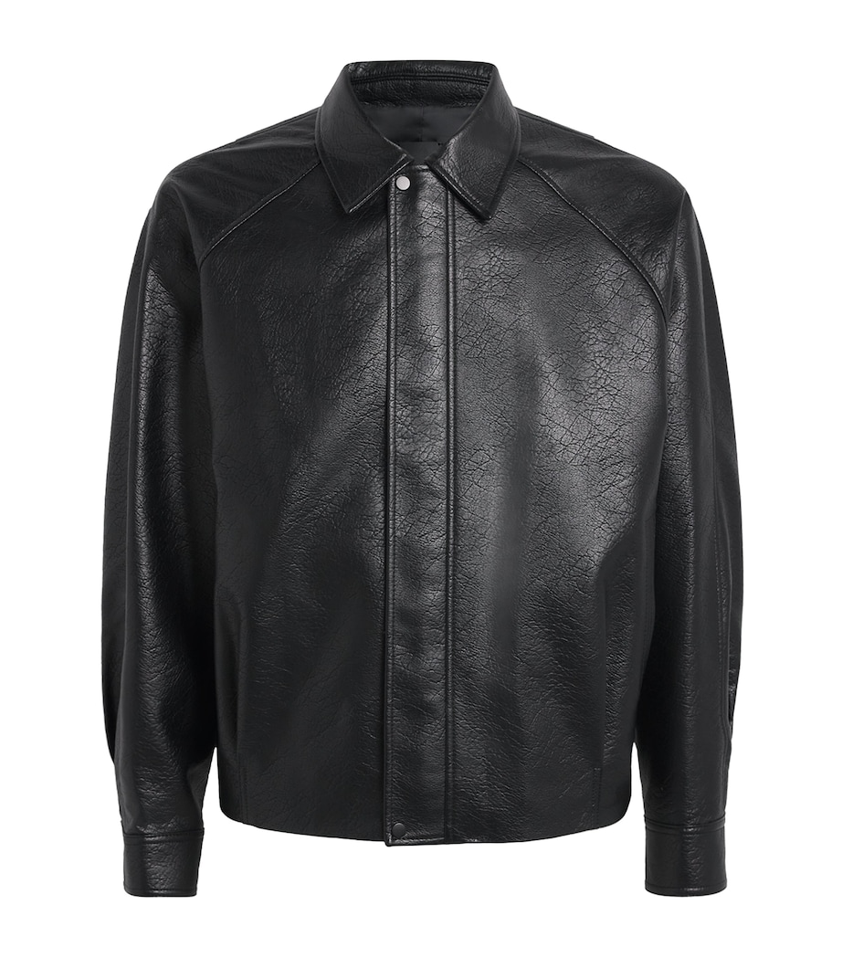 Faux Leather Jacket BLACK Image 1