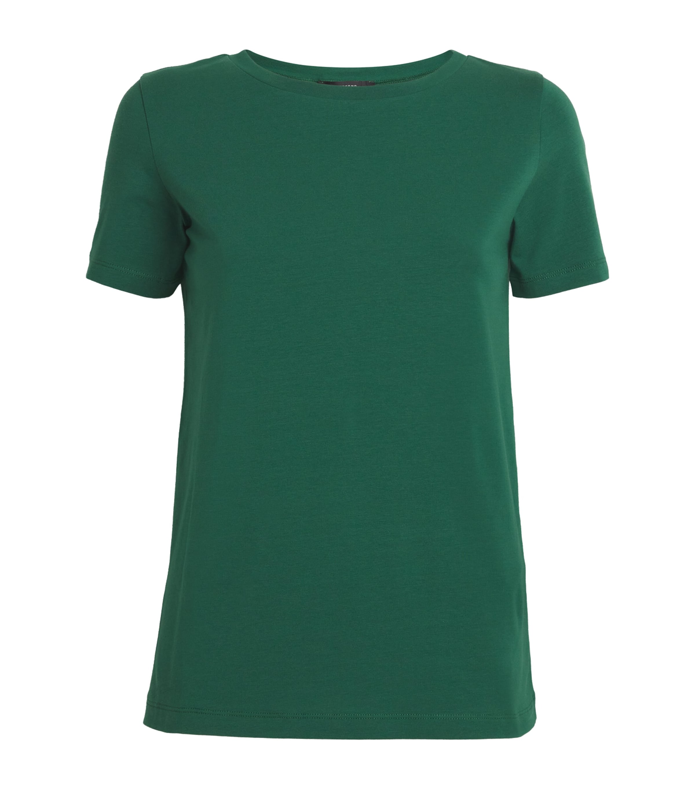 Shop Weekend Max Mara Stretch-cotton T-shirt In Green